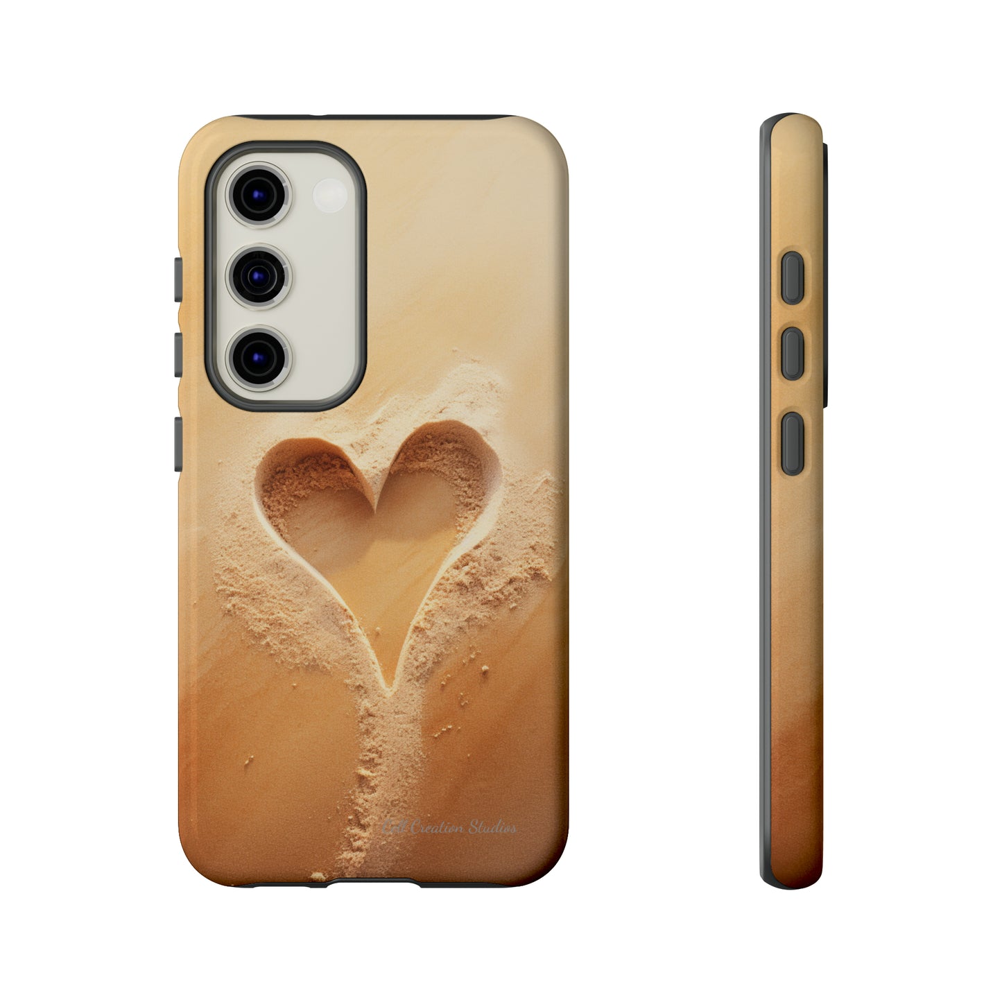 "Eternal Love: Sand Heart" Cell Phone Case -Tough Cases