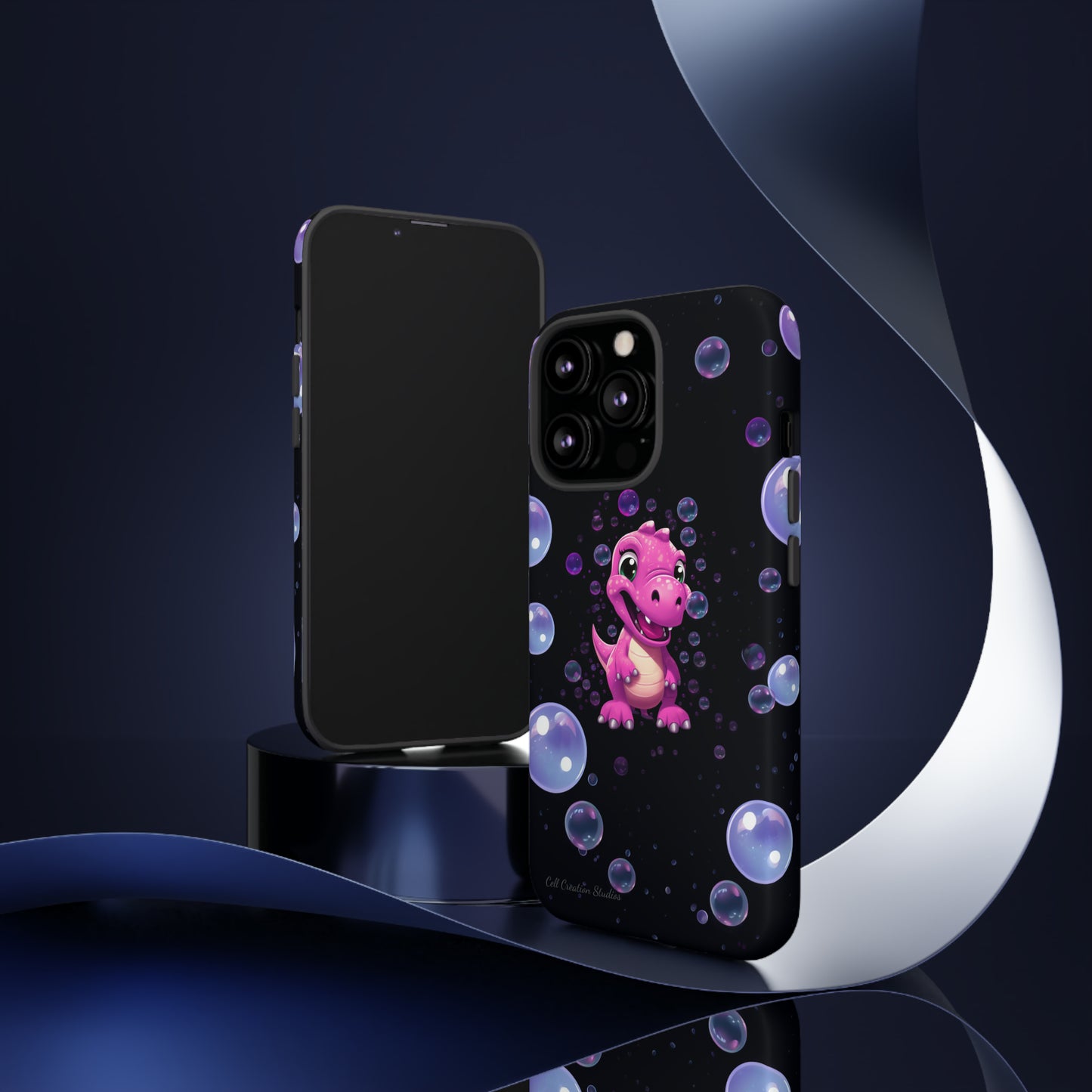 "Dino Glam" Glitter Dinosaur Phone Case -Tough Cases