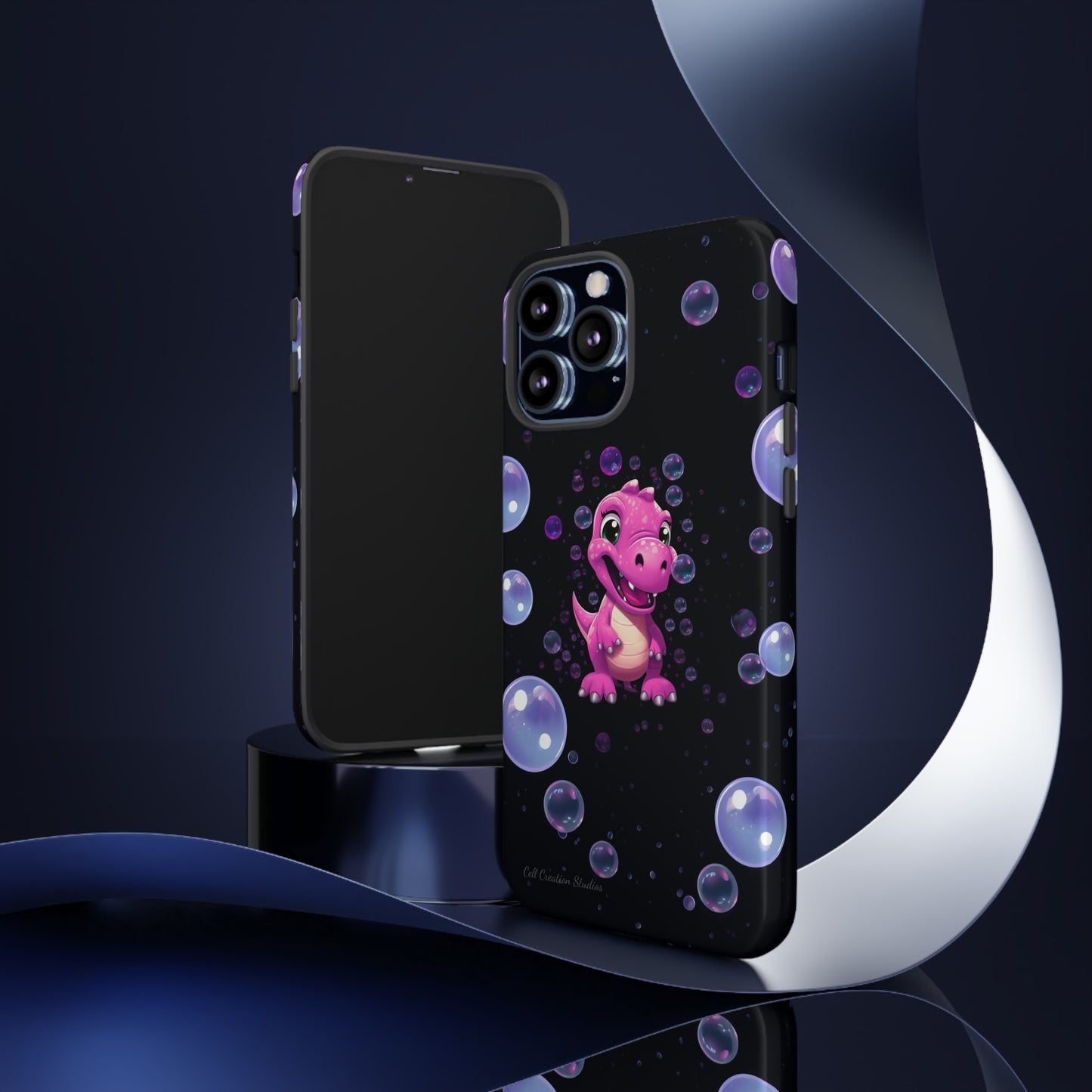 "Dino Glam" Glitter Dinosaur Phone Case -Tough Cases