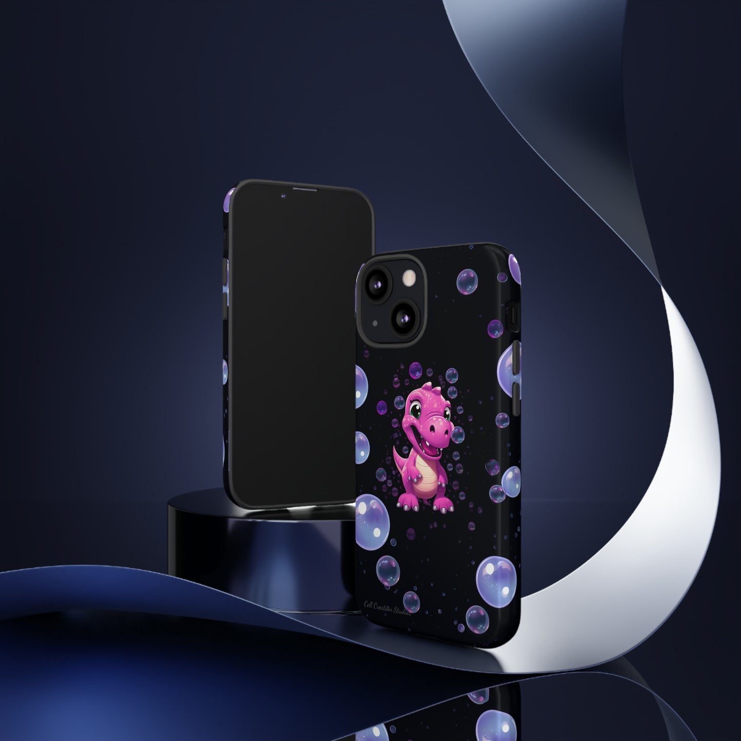 "Dino Glam" Glitter Dinosaur Phone Case -Tough Cases
