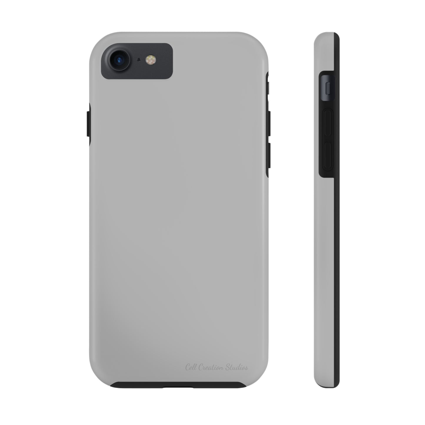"Sleek Silver Essence" -Tough iPhone Cases