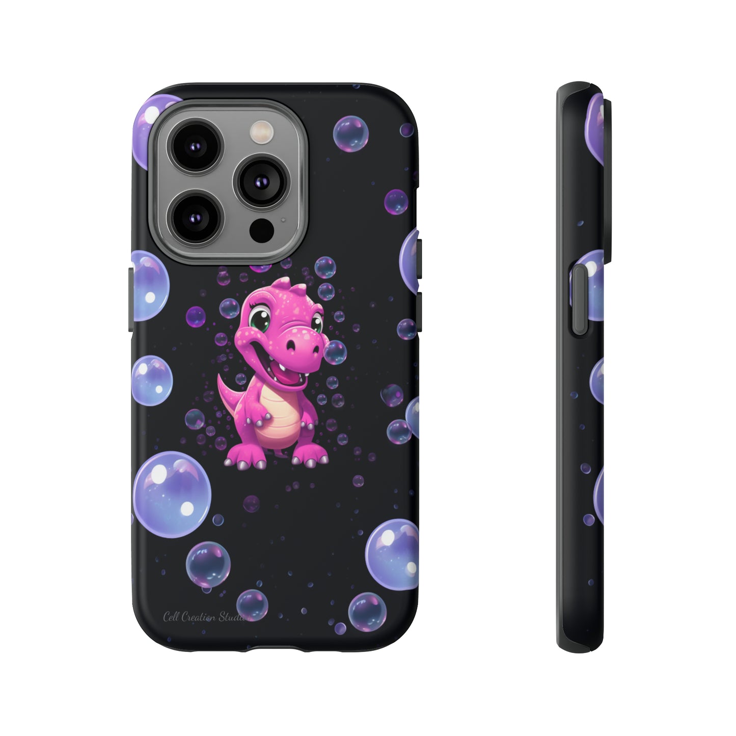 "Dino Glam" Glitter Dinosaur Phone Case -Tough Cases