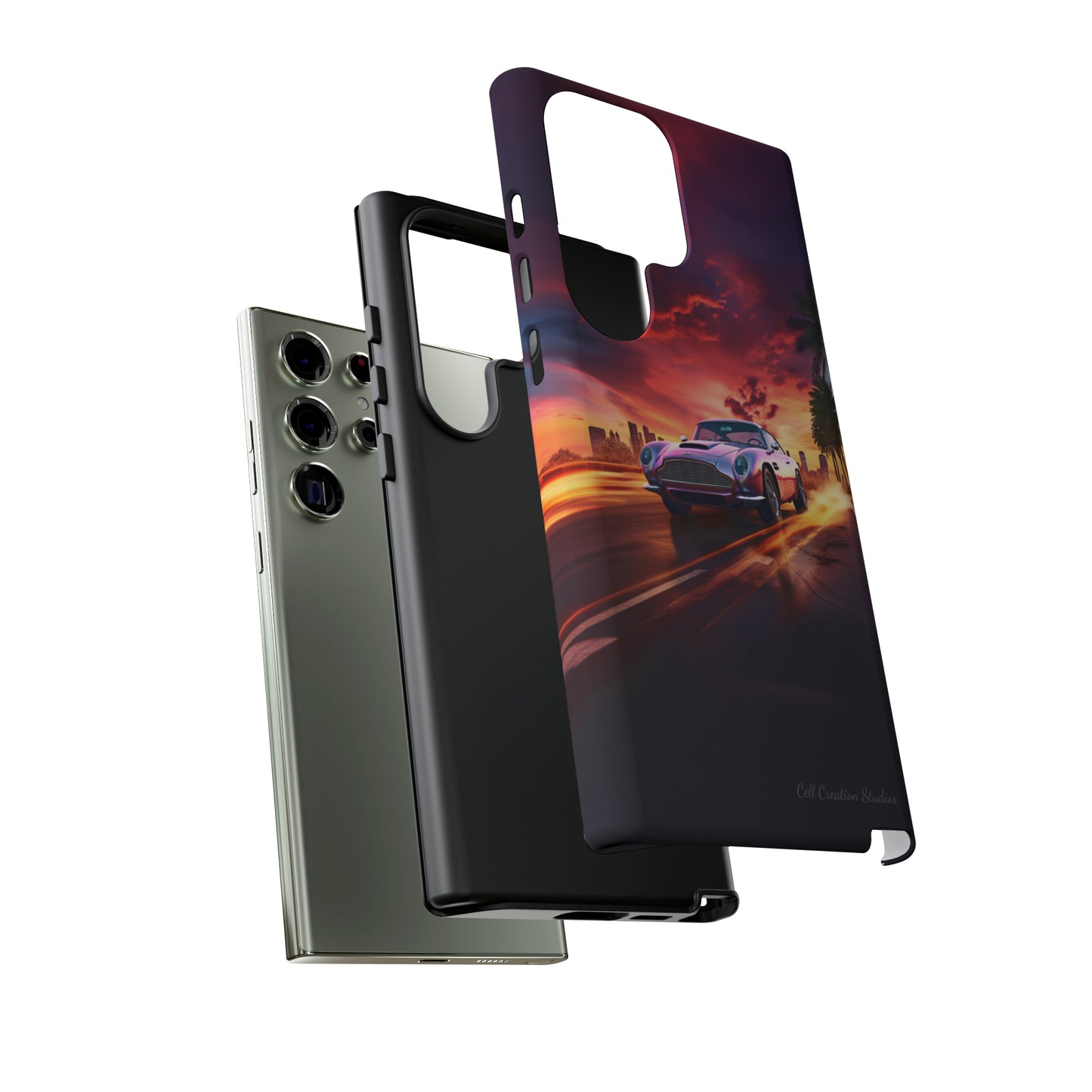 "Silver Aston Martin Racing" -Tough Samsung Phone Cases