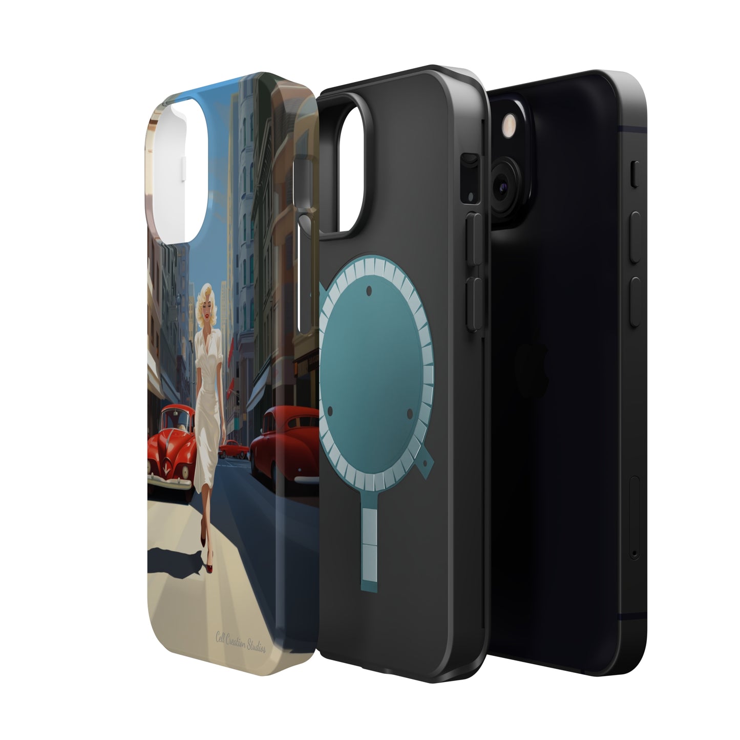 "City Stroll Glamour" Marilyn Monroe Phone Case -MagSafe Tough Cases