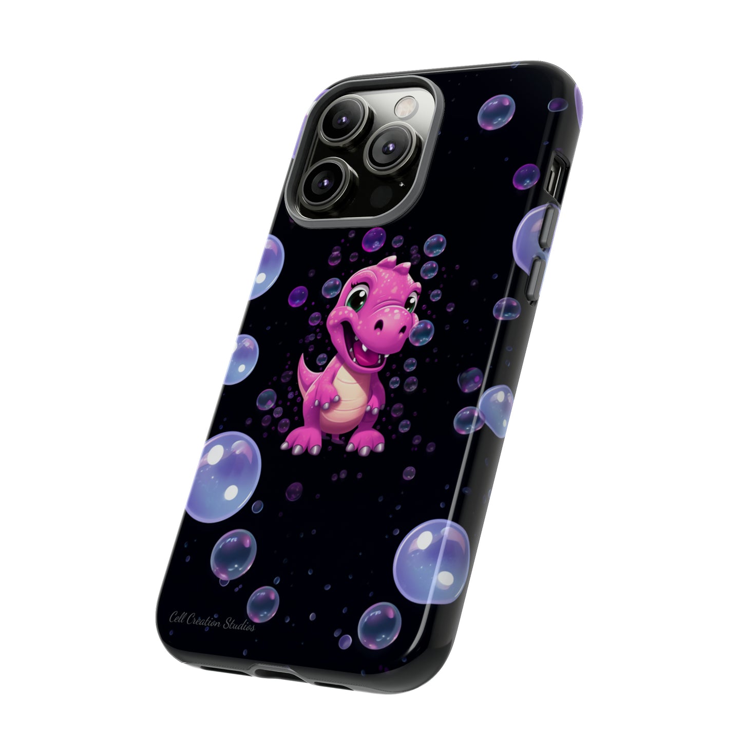 "Dino Glam" Glitter Dinosaur Phone Case -Tough Cases