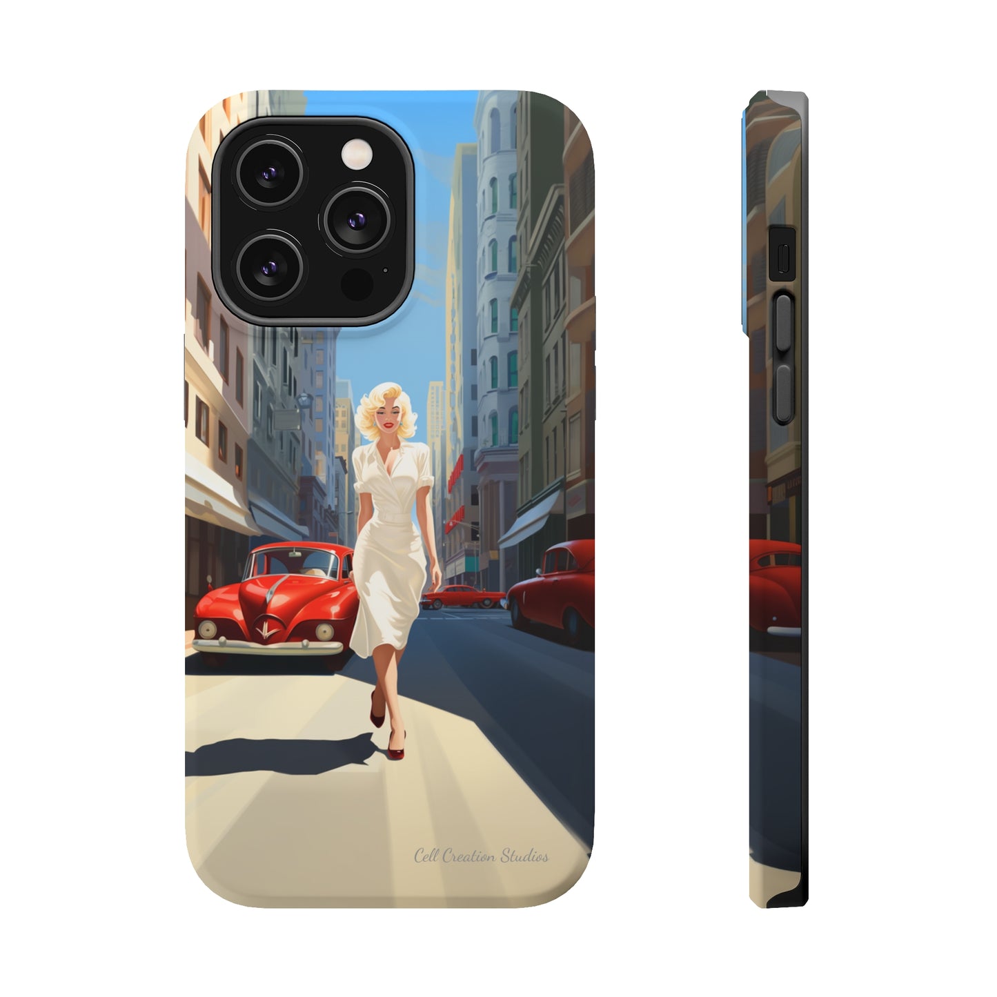 "City Stroll Glamour" Marilyn Monroe Phone Case -MagSafe Tough Cases