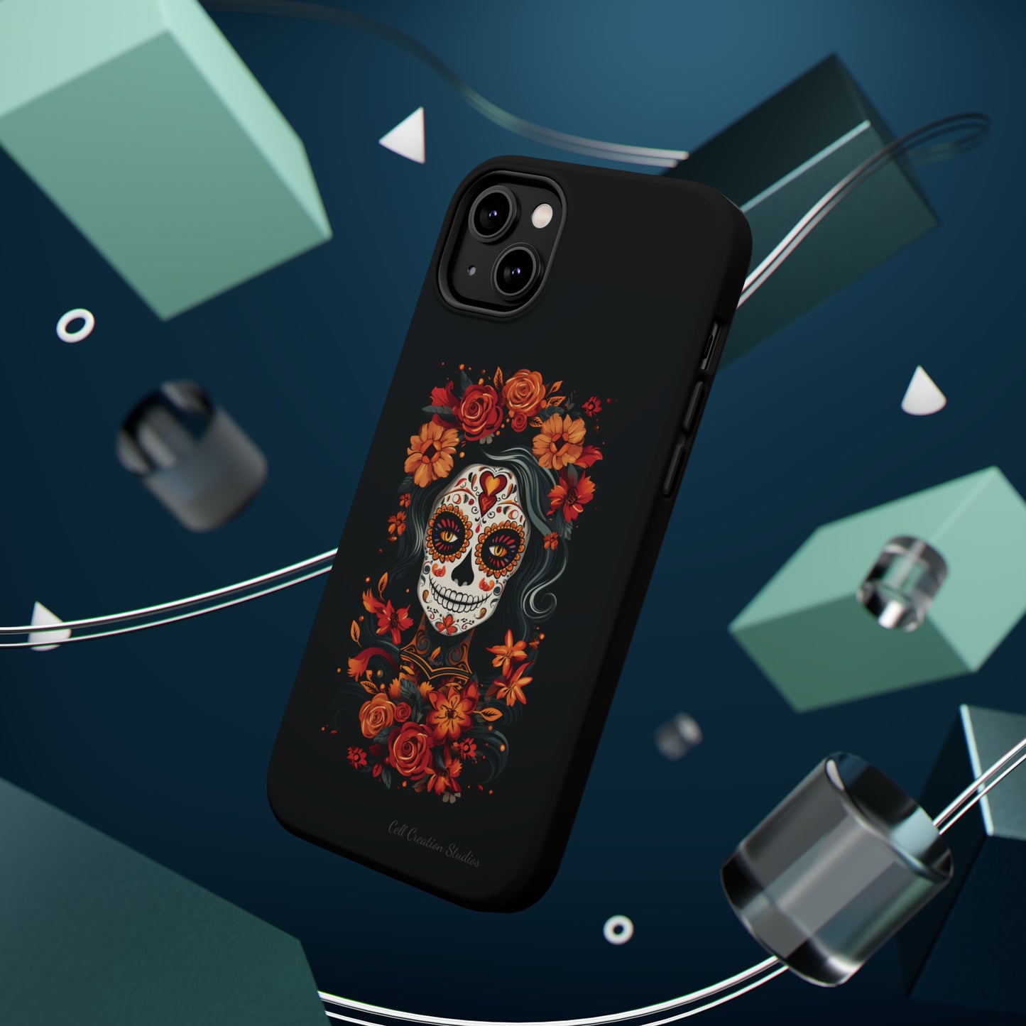 Introducing the "Day of the Dead Fiesta" Cell Phone Case – Celebrate Life in Style -MagSafe Tough Cases