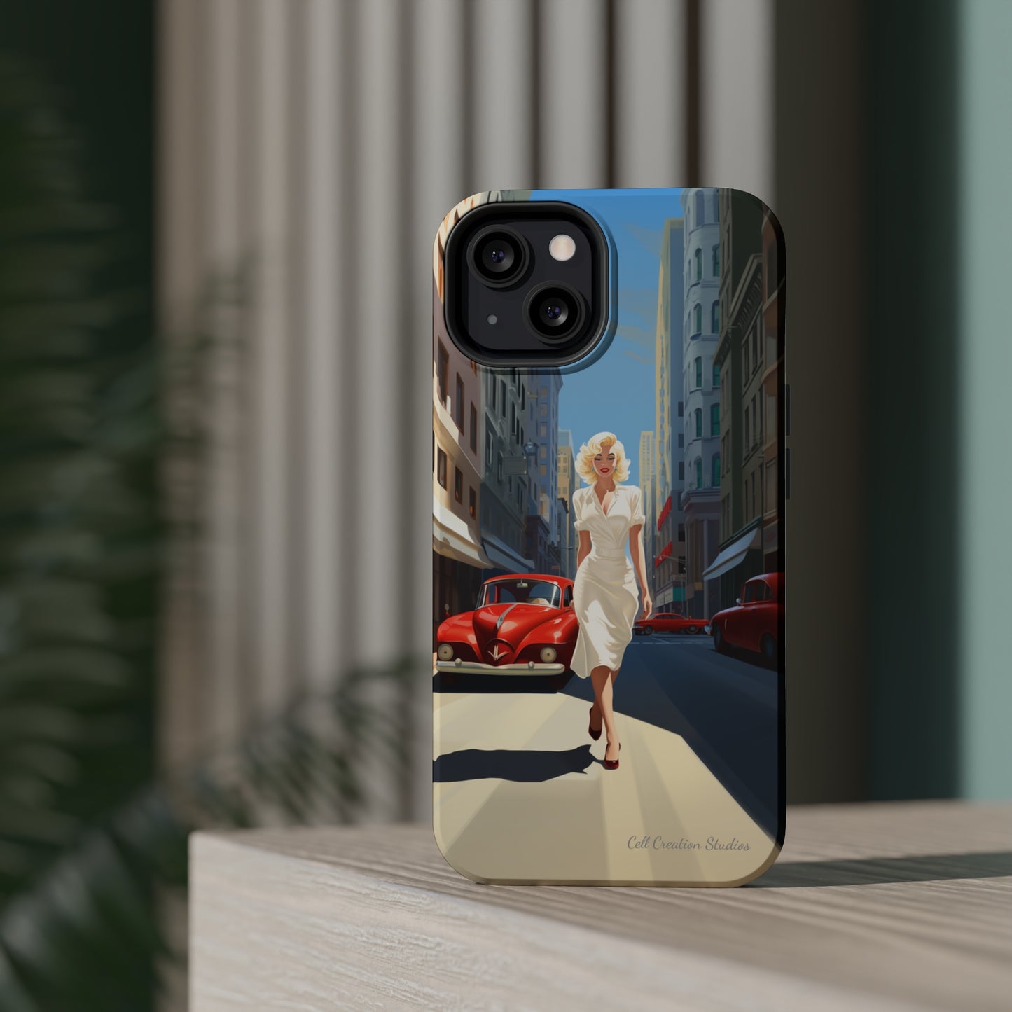 "City Stroll Glamour" Marilyn Monroe Phone Case -MagSafe Tough Cases
