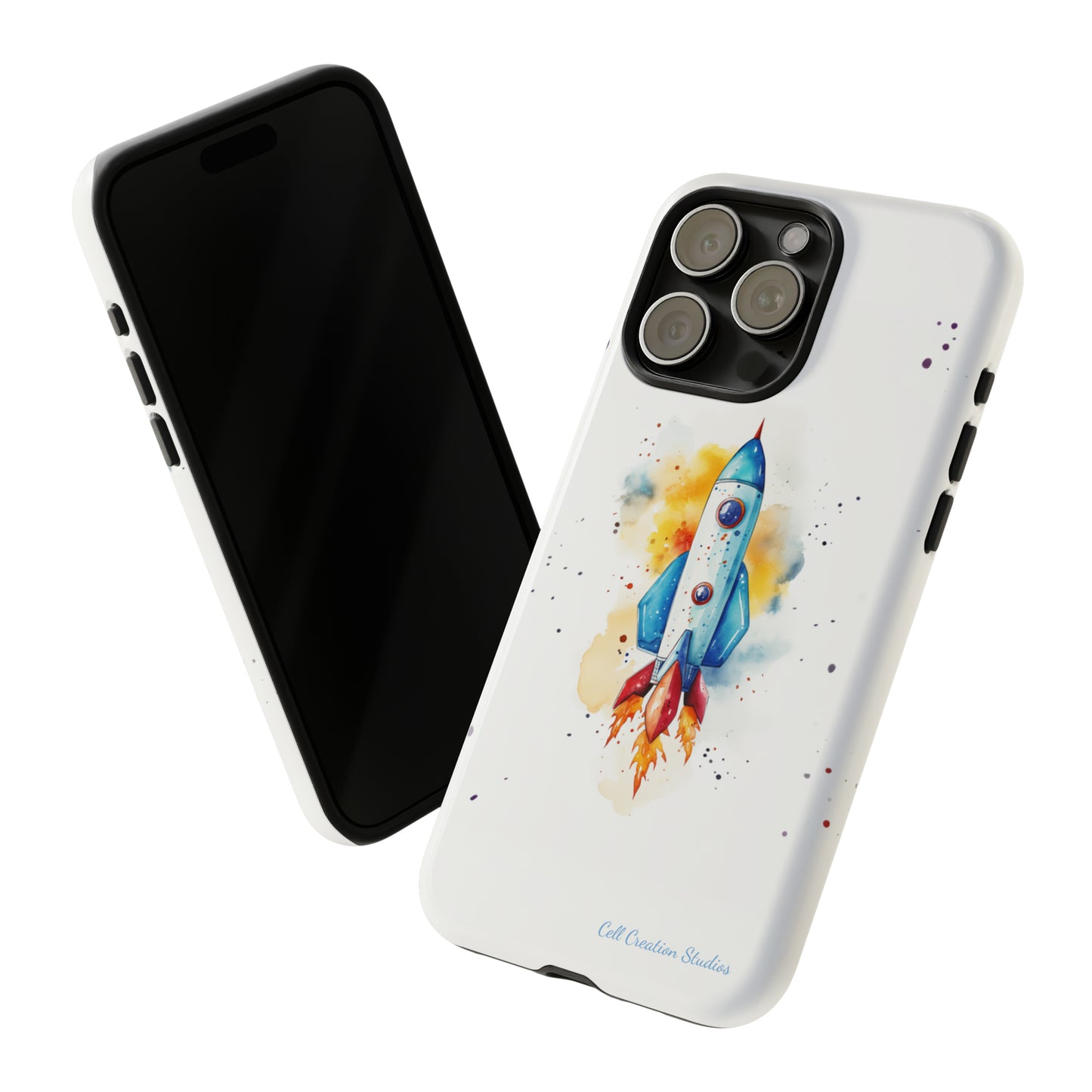 Introducing our "Cosmic Rocket" Cell Phone Case – Where Style Meets Adventure -Tough Cases