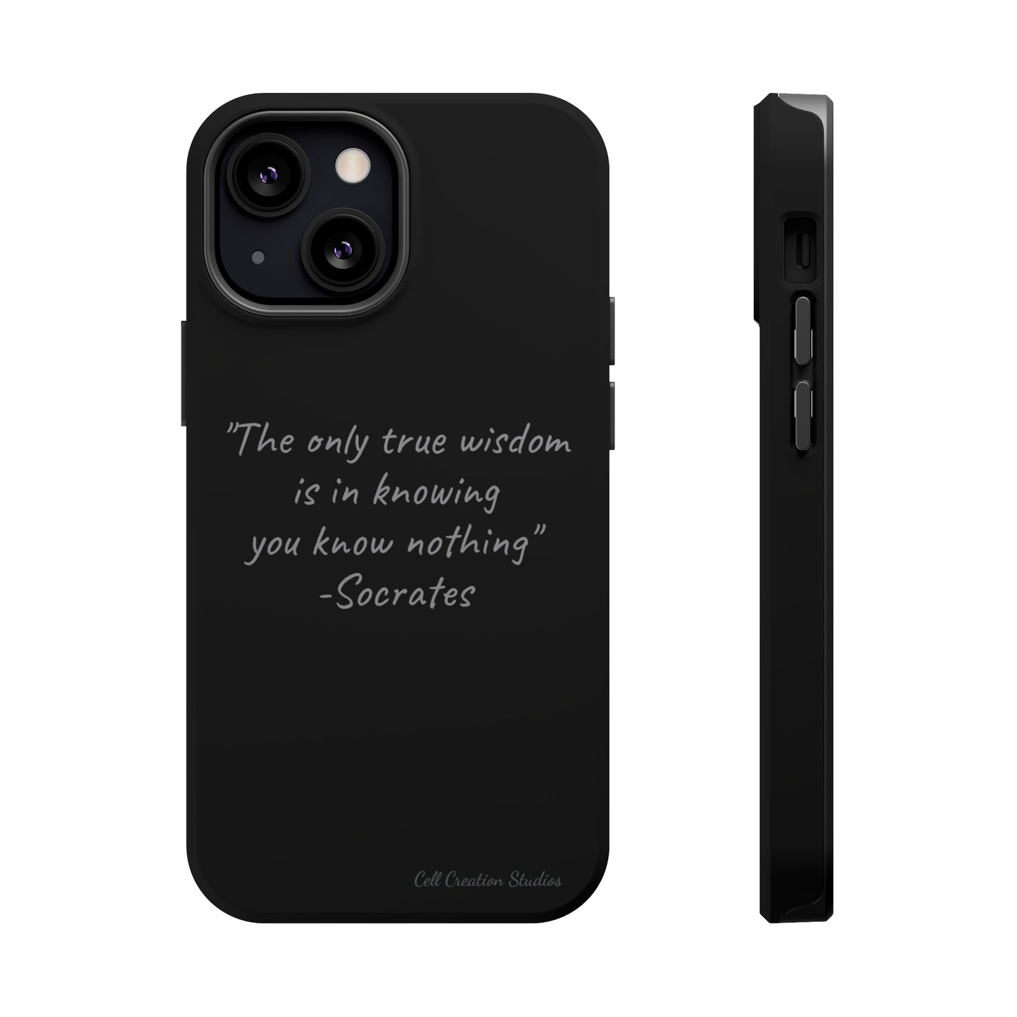 The "Socrates' Wisdom" Quote Phone Case -MagSafe Tough Cases