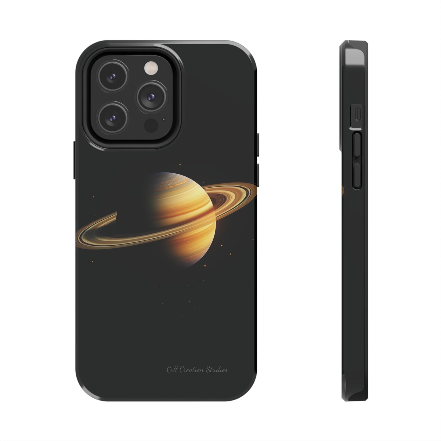 Introducing the "Saturn's Elegance" Cell Phone Case – A Cosmic Masterpiece -Tough Phone Cases