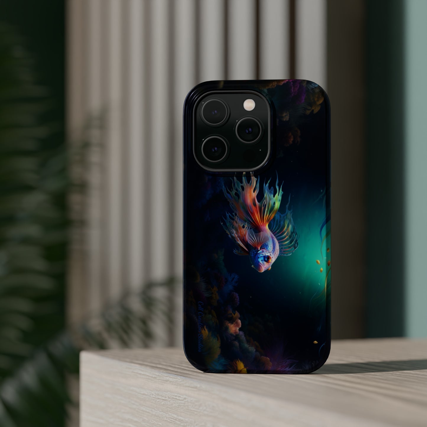 Introducing the "Aquatic Serenity" Cell Phone Case – Dive into Tranquil Waters! -MagSafe Tough Cases