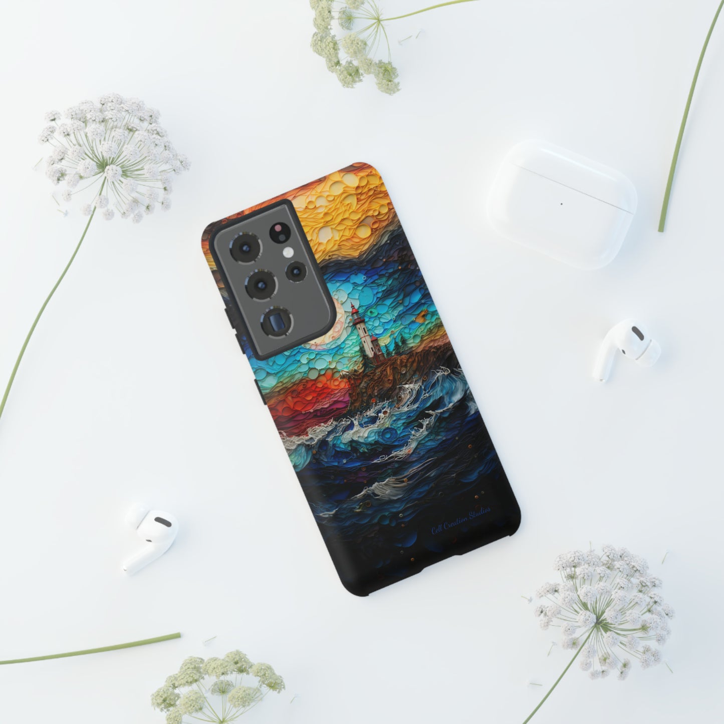 "Coastal Canvas Guardian" -Tough Samsung Phone Cases