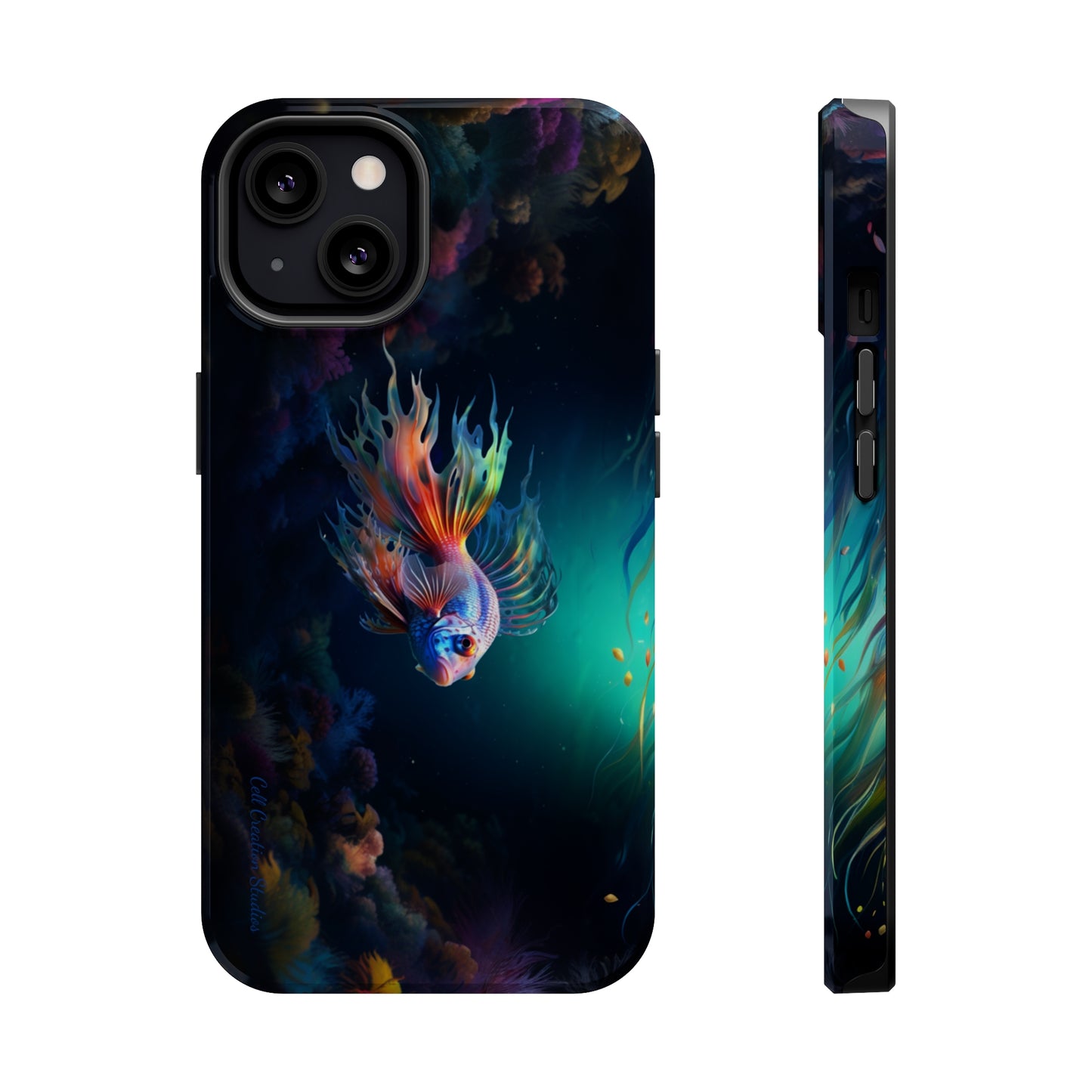 Introducing the "Aquatic Serenity" Cell Phone Case – Dive into Tranquil Waters! -MagSafe Tough Cases