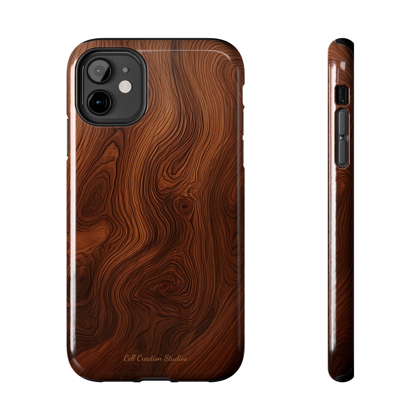 Introducing the "Natural Woodgrain" Cell Phone Case – Embrace Organic Beauty with Wood Pattern Design -Tough Phone Cases