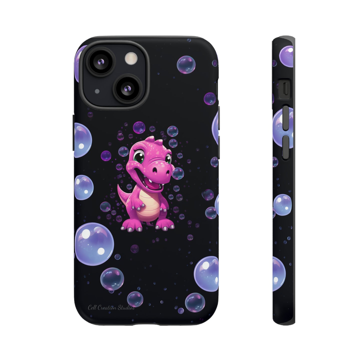 "Dino Glam" Glitter Dinosaur Phone Case -Tough Cases