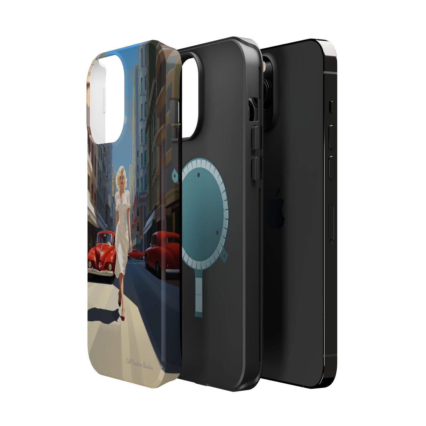 "City Stroll Glamour" Marilyn Monroe Phone Case -MagSafe Tough Cases