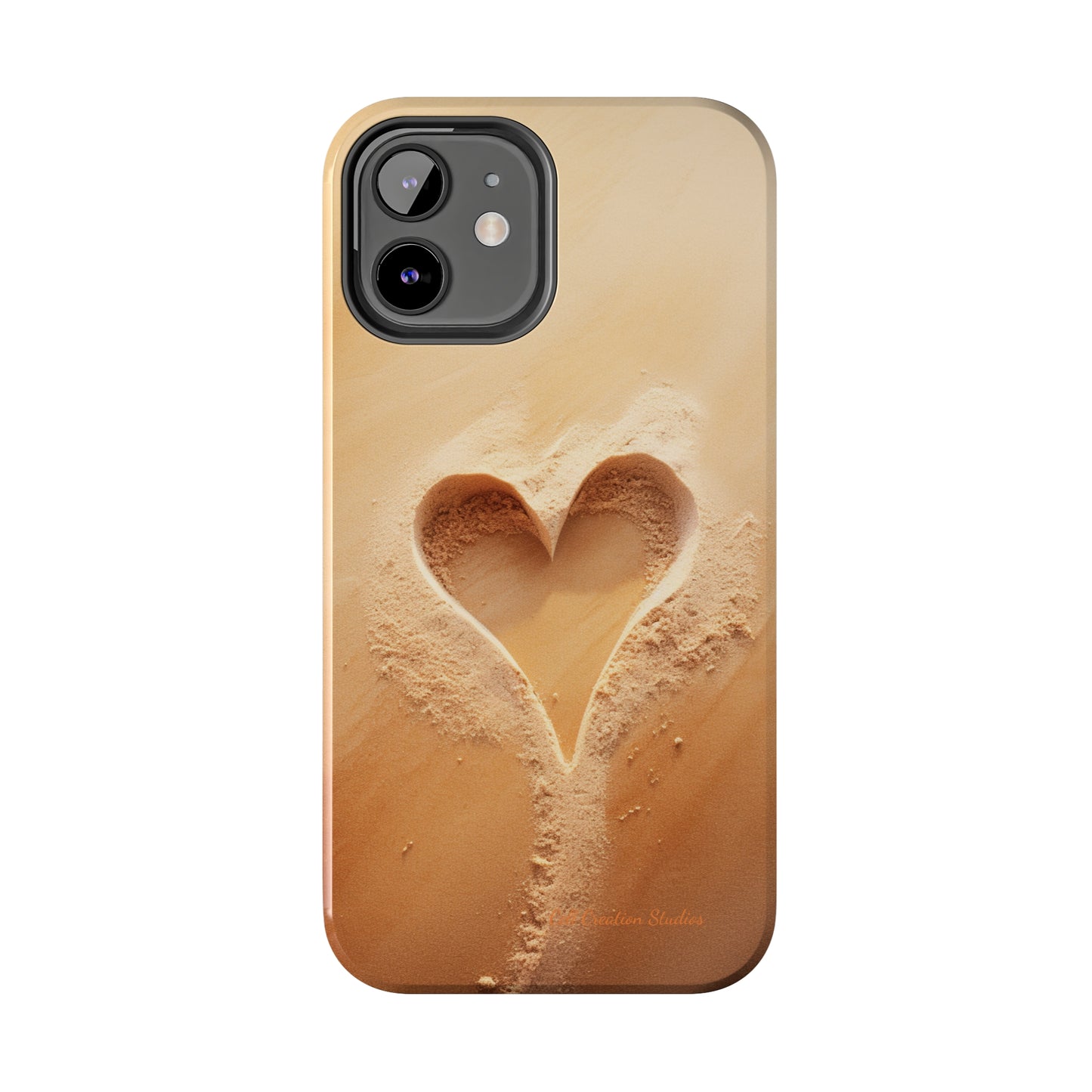 "Eternal Love: Sand Heart" Cell Phone Case -Tough Phone Cases