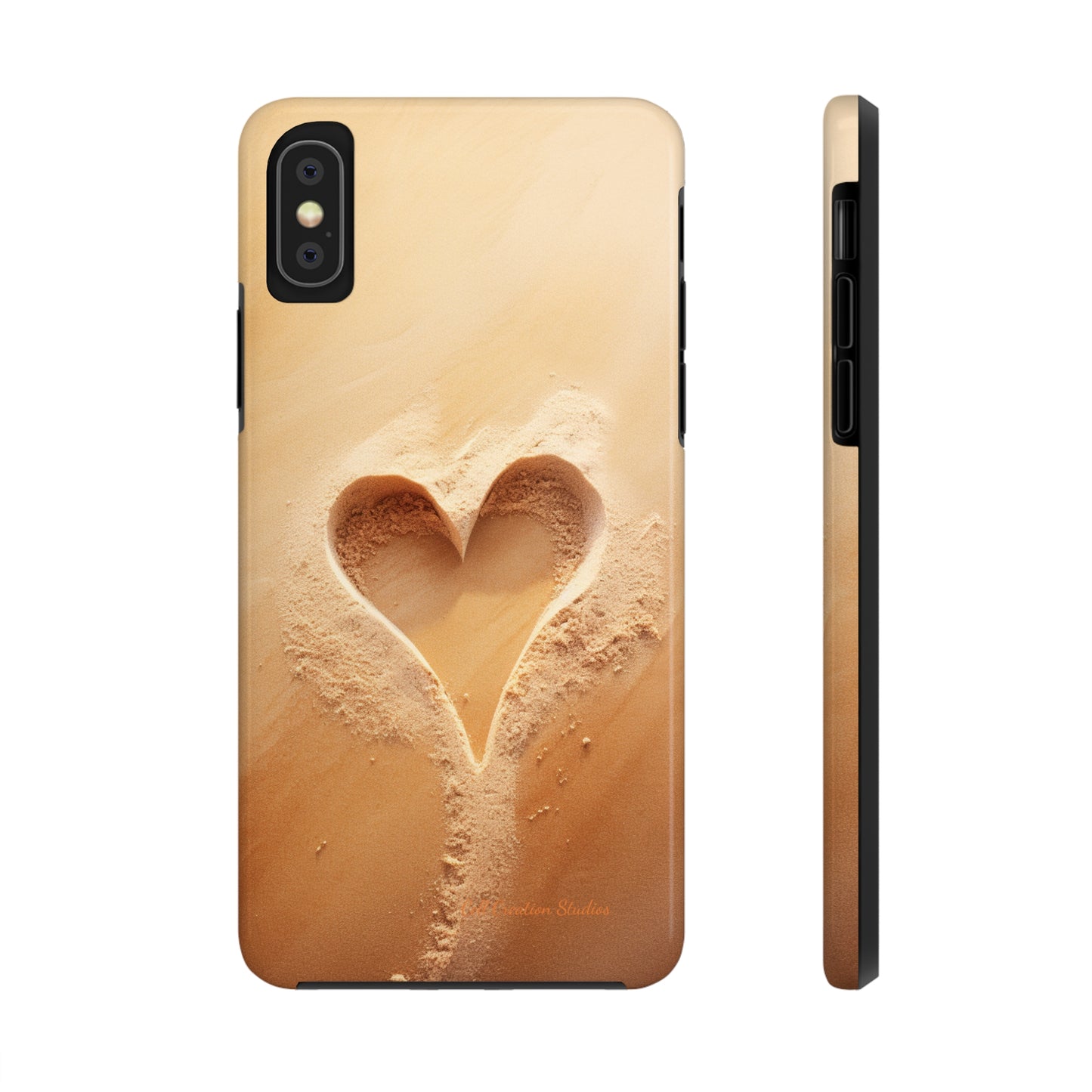 "Eternal Love: Sand Heart" Cell Phone Case -Tough Phone Cases