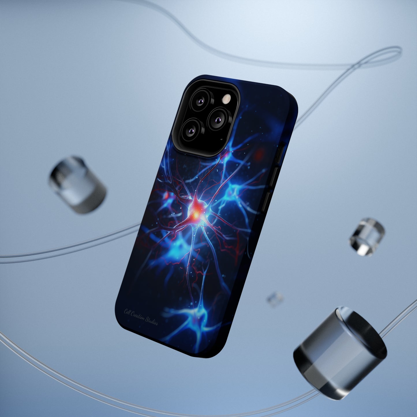 Introducing the "Neural Nexus" Cell Phone Case – Illuminate the Complexity Within! -MagSafe Tough Cases