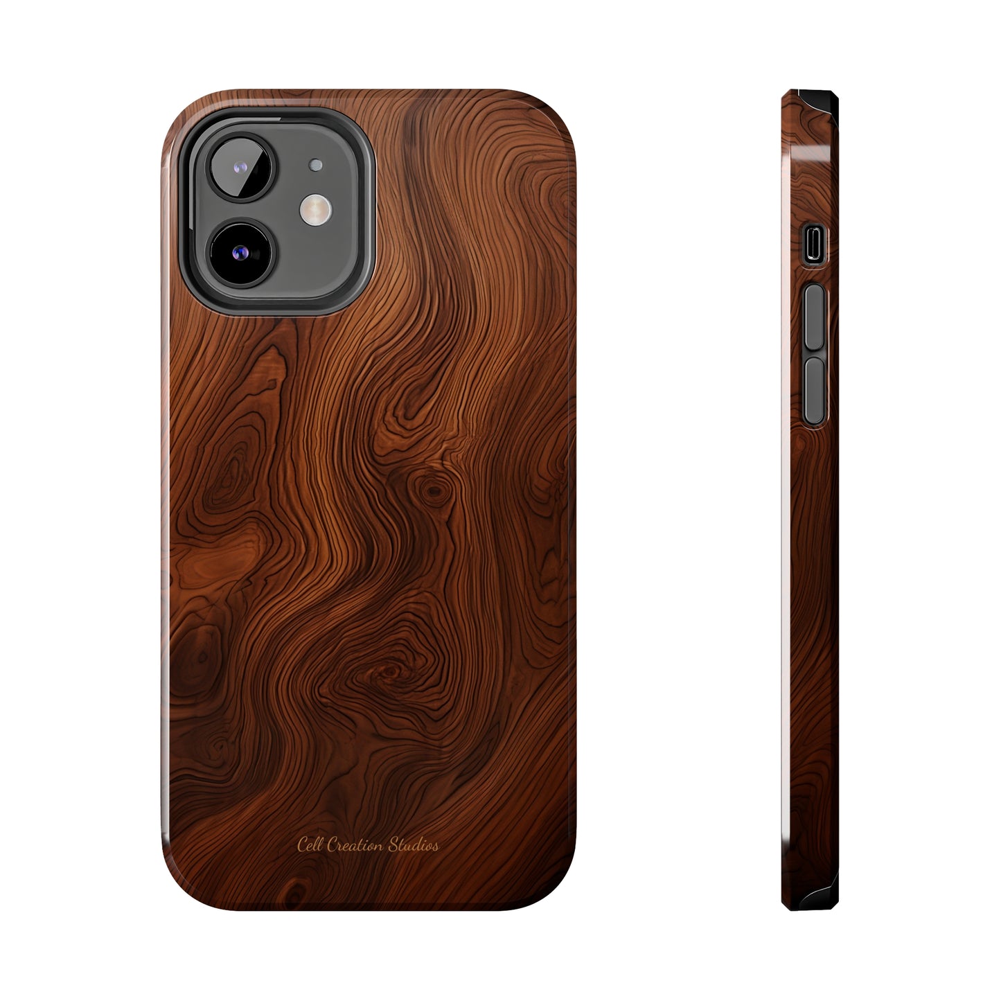 Introducing the "Natural Woodgrain" Cell Phone Case – Embrace Organic Beauty with Wood Pattern Design -Tough Phone Cases