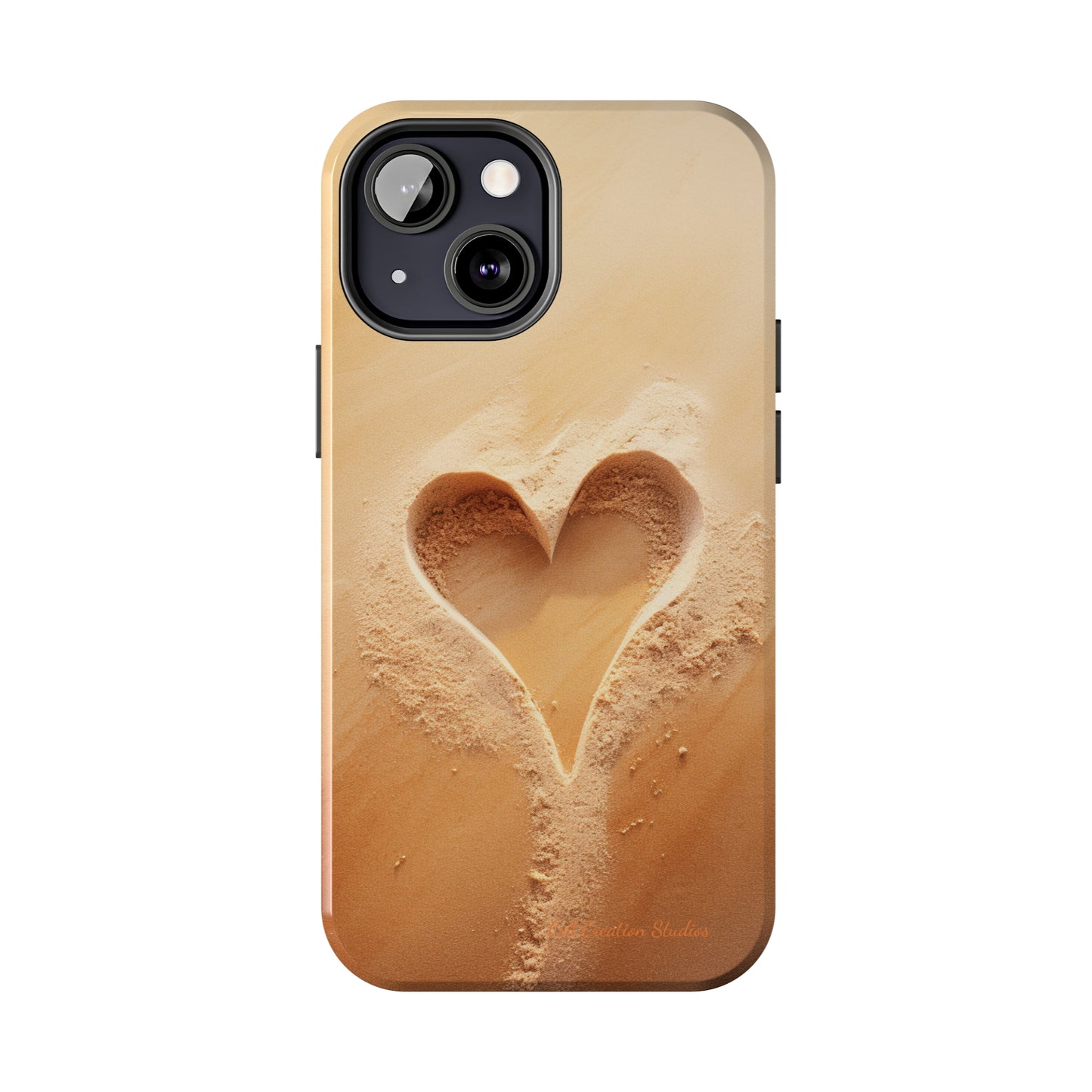 "Eternal Love: Sand Heart" Cell Phone Case -Tough Phone Cases