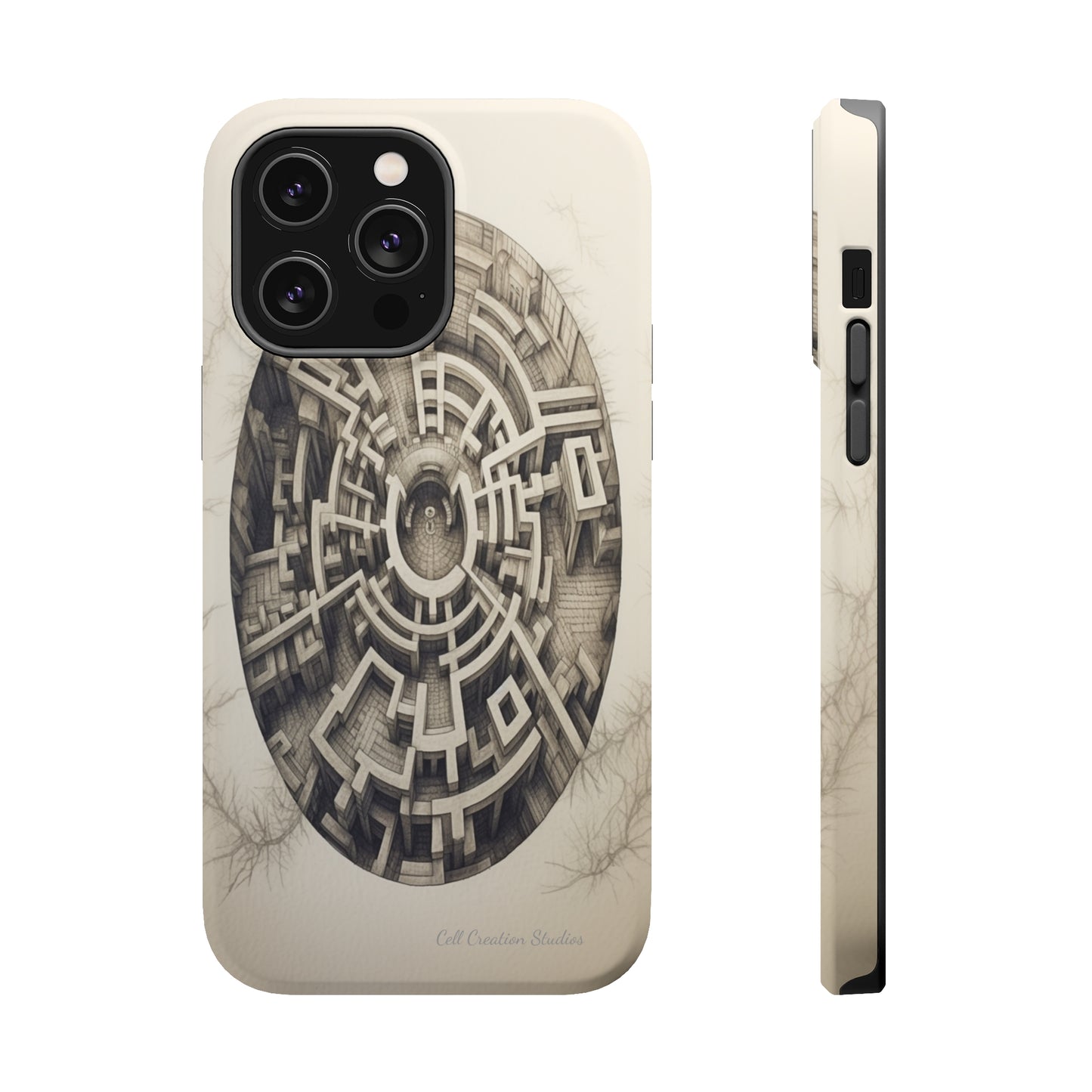"Discover the Mystery: Maze-Inspired Cell Phone Case" -MagSafe Tough Cases