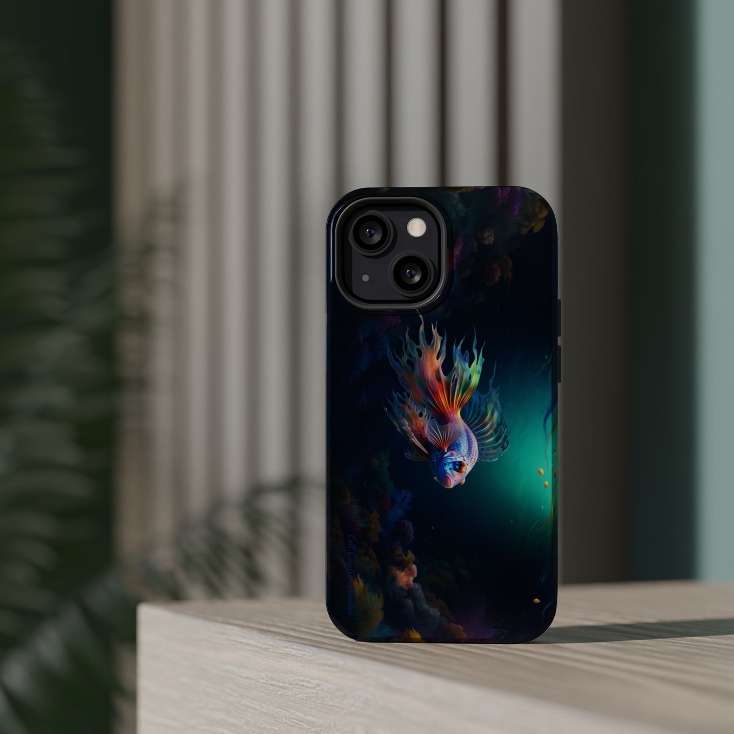 Introducing the "Aquatic Serenity" Cell Phone Case – Dive into Tranquil Waters! -MagSafe Tough Cases