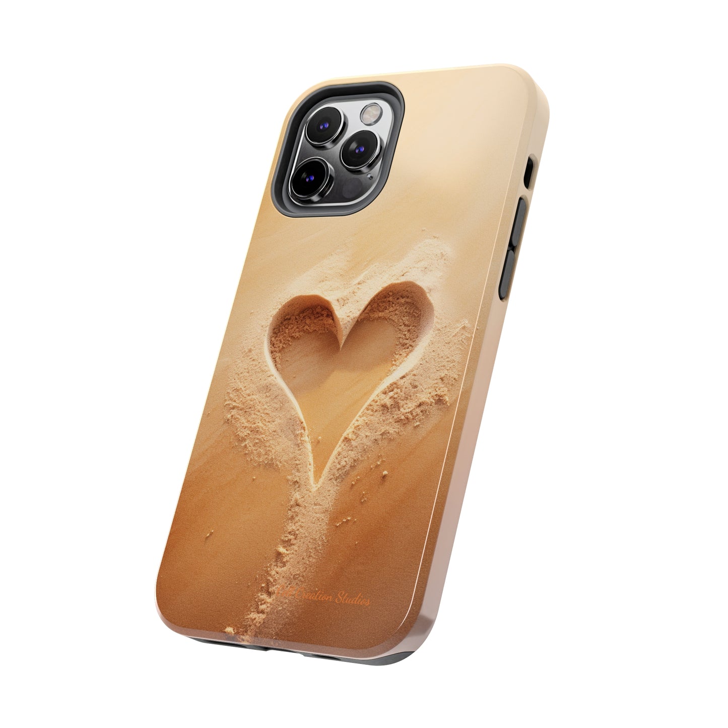 "Eternal Love: Sand Heart" Cell Phone Case -Tough Phone Cases