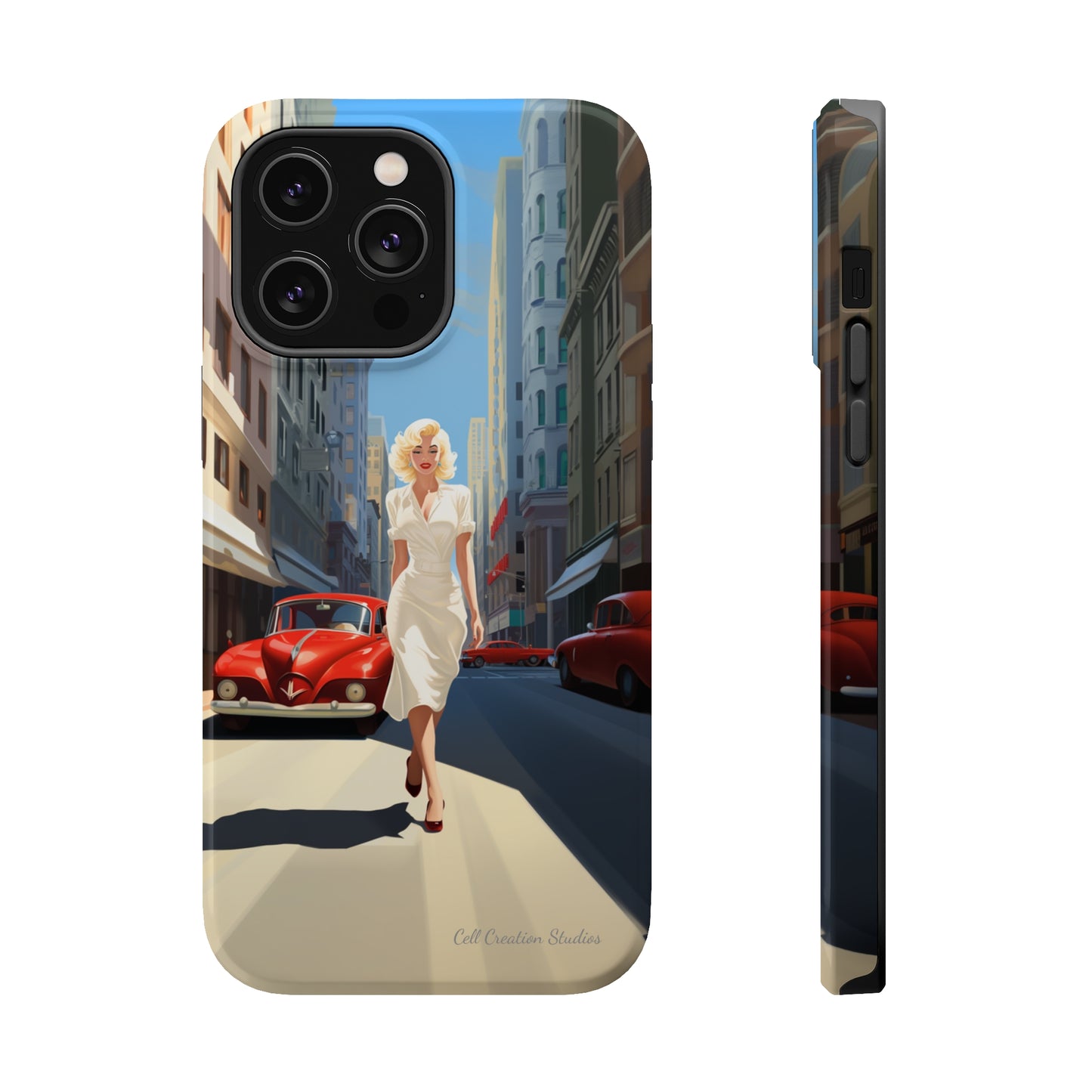 "City Stroll Glamour" Marilyn Monroe Phone Case -MagSafe Tough Cases