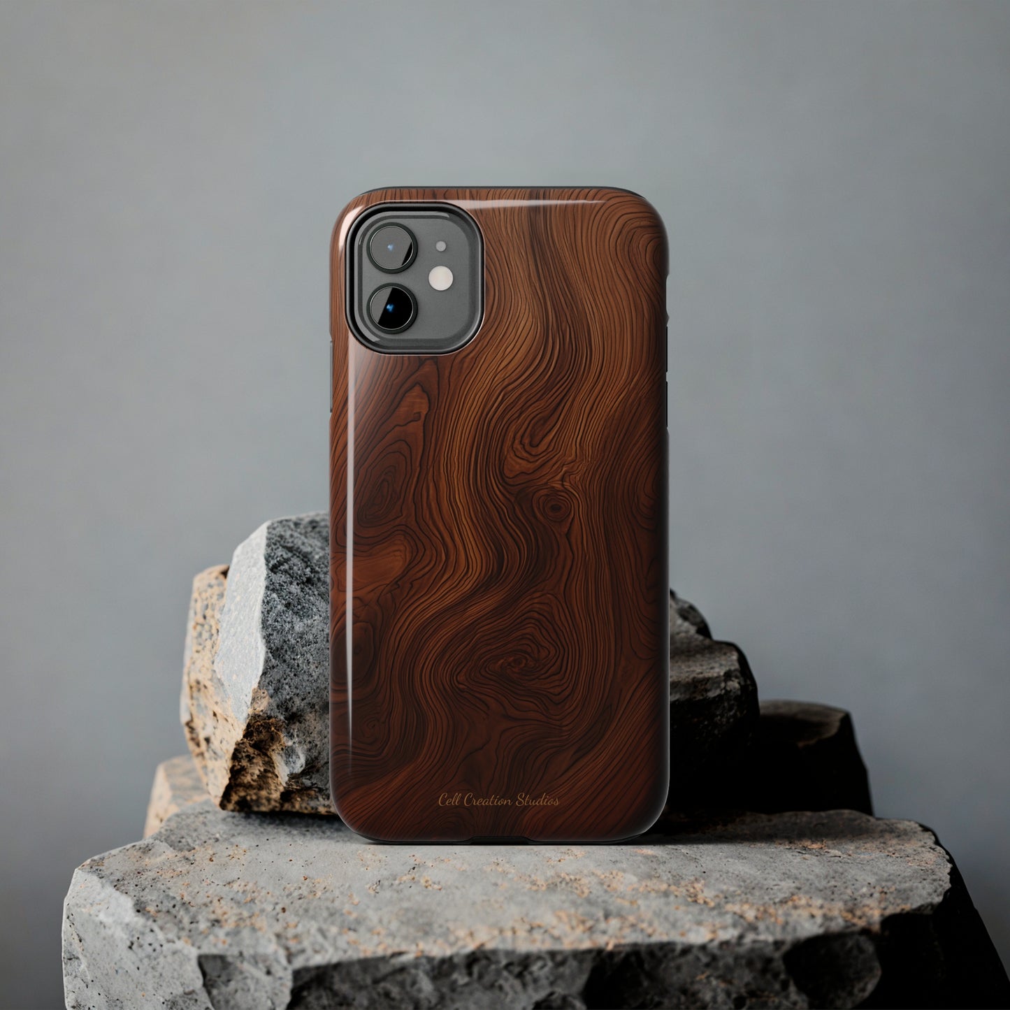 Introducing the "Natural Woodgrain" Cell Phone Case – Embrace Organic Beauty with Wood Pattern Design -Tough Phone Cases