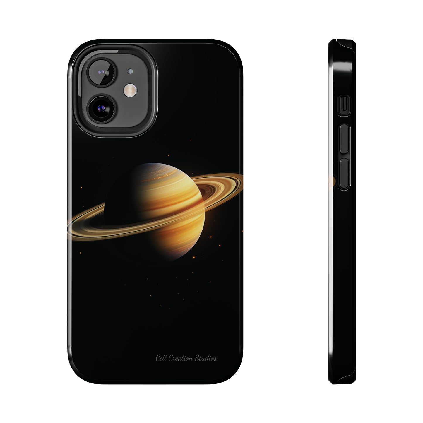 Introducing the "Saturn's Elegance" Cell Phone Case – A Cosmic Masterpiece -Tough Phone Cases