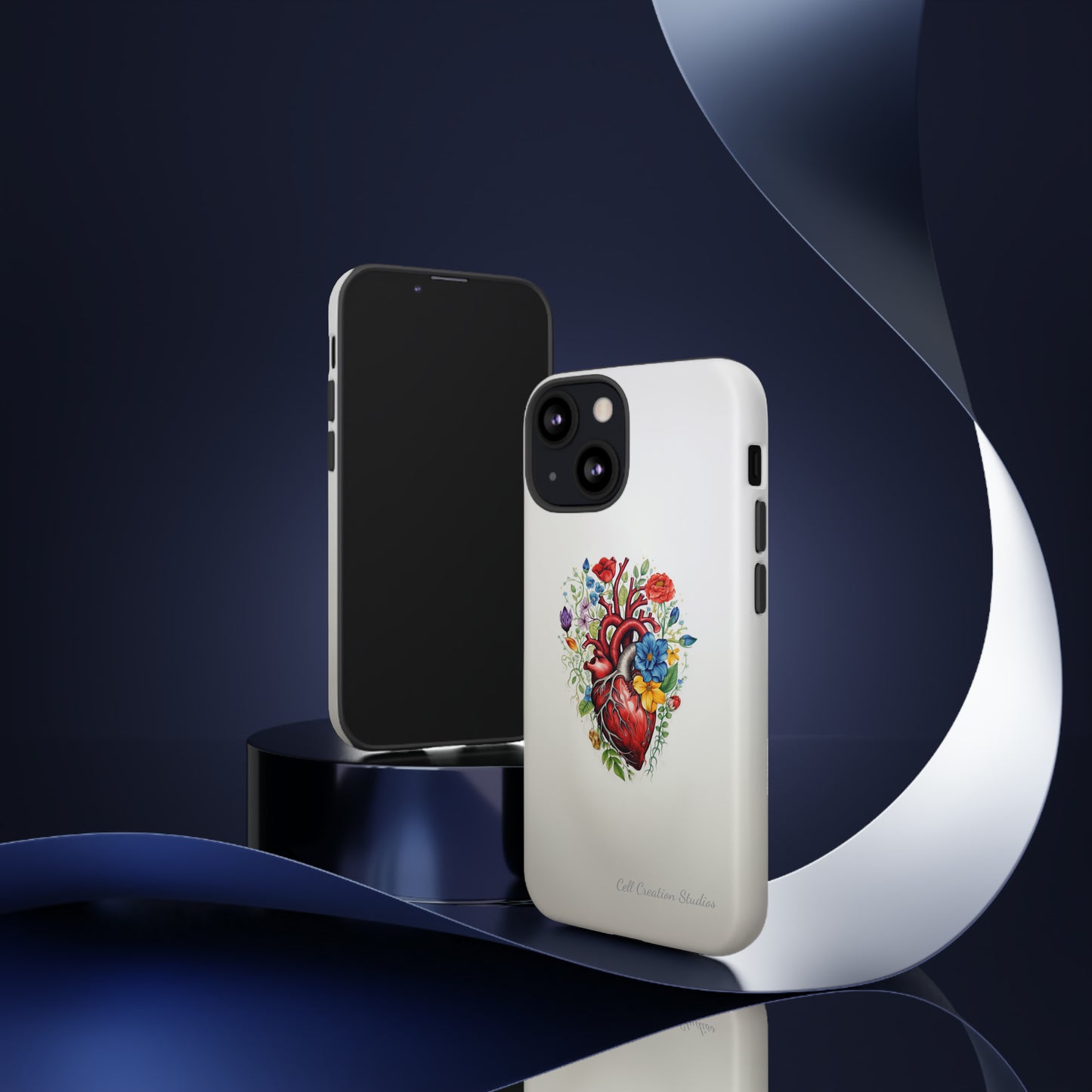 "Floral Heart Harmony" -Tough iPhone Cases