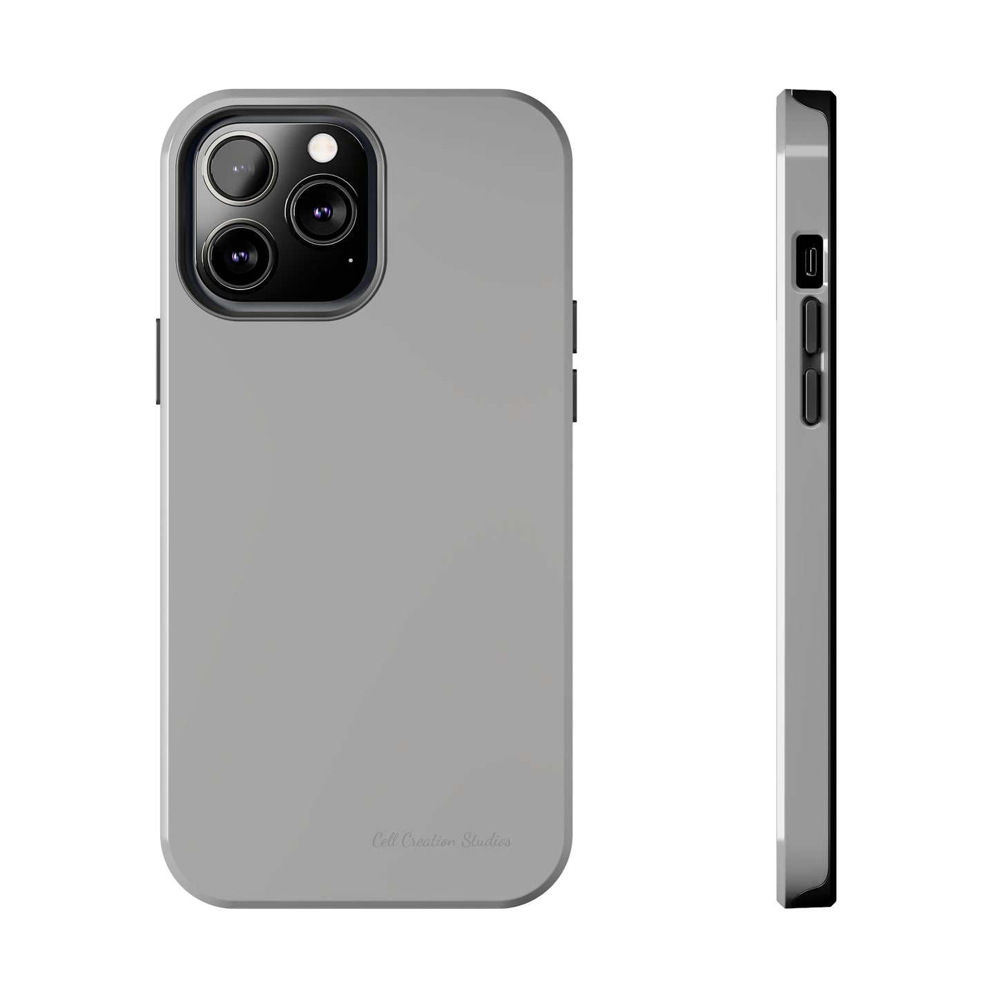 "Sleek Silver Essence" -Tough iPhone Cases