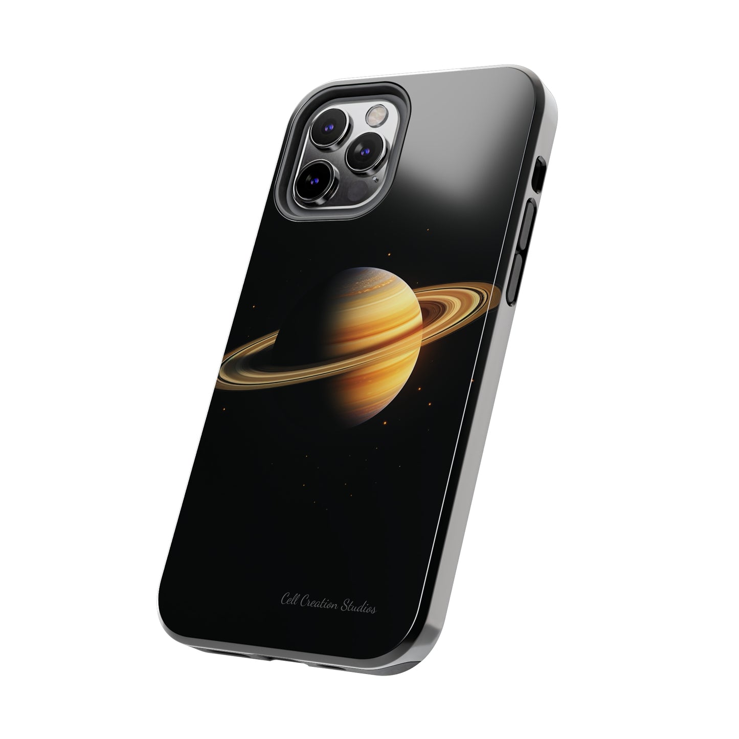 Introducing the "Saturn's Elegance" Cell Phone Case – A Cosmic Masterpiece -Tough Phone Cases