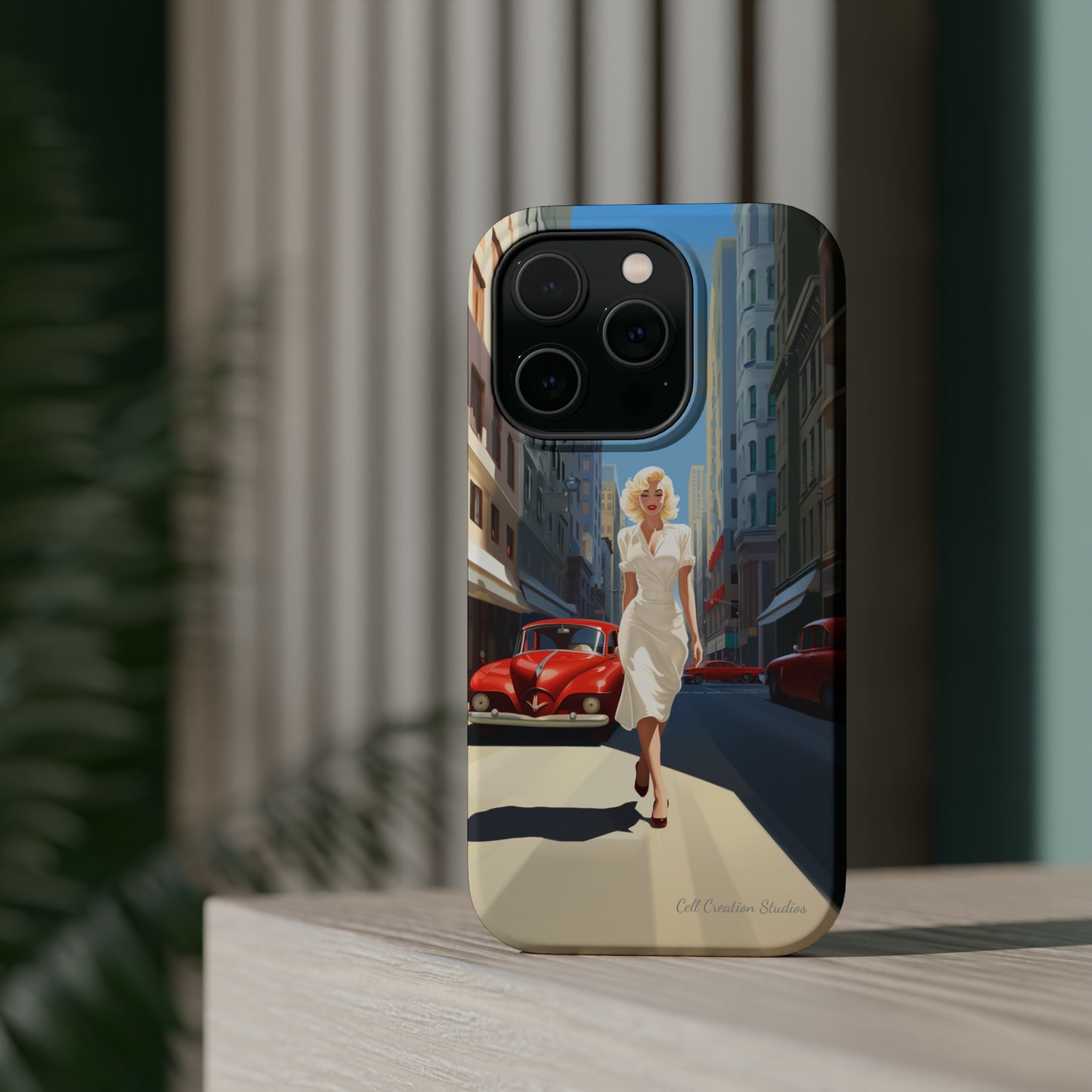 "City Stroll Glamour" Marilyn Monroe Phone Case -MagSafe Tough Cases