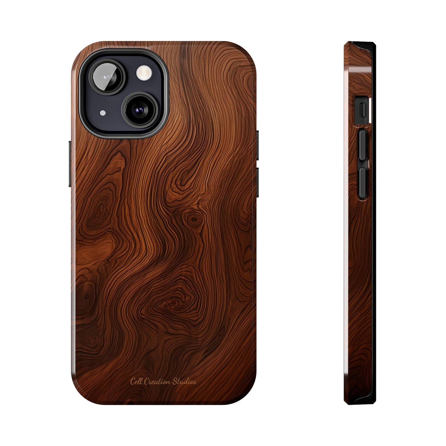 Introducing the "Natural Woodgrain" Cell Phone Case – Embrace Organic Beauty with Wood Pattern Design -Tough Phone Cases