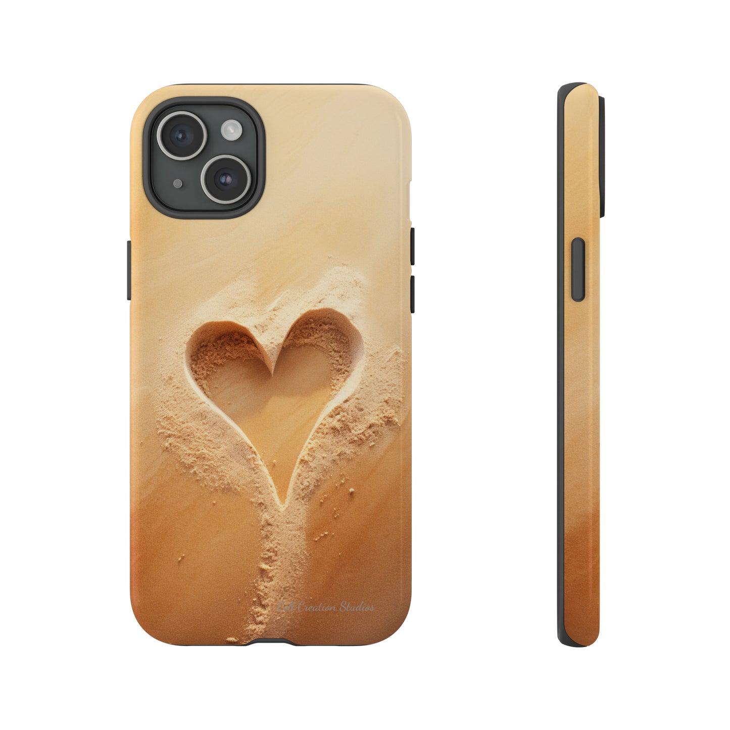 "Eternal Love: Sand Heart" Cell Phone Case -Tough Cases