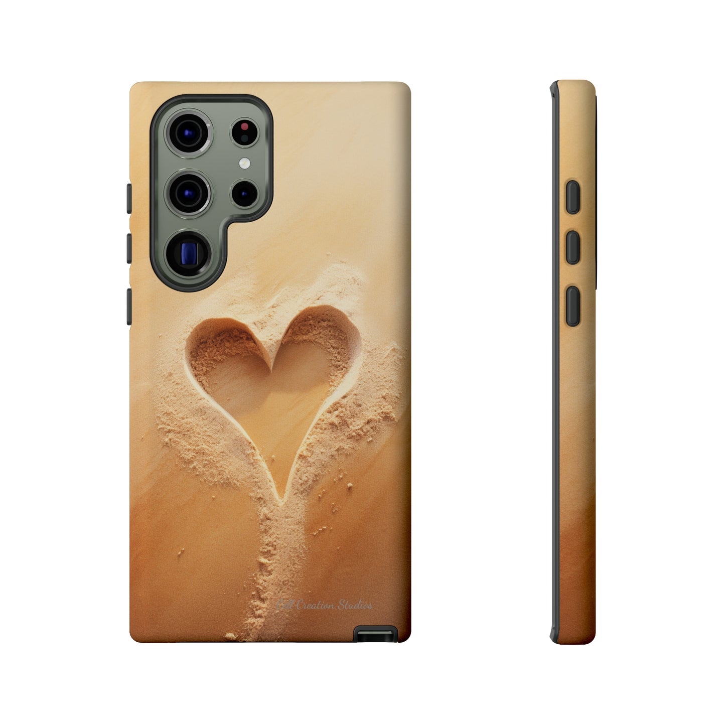 "Eternal Love: Sand Heart" Cell Phone Case -Tough Cases