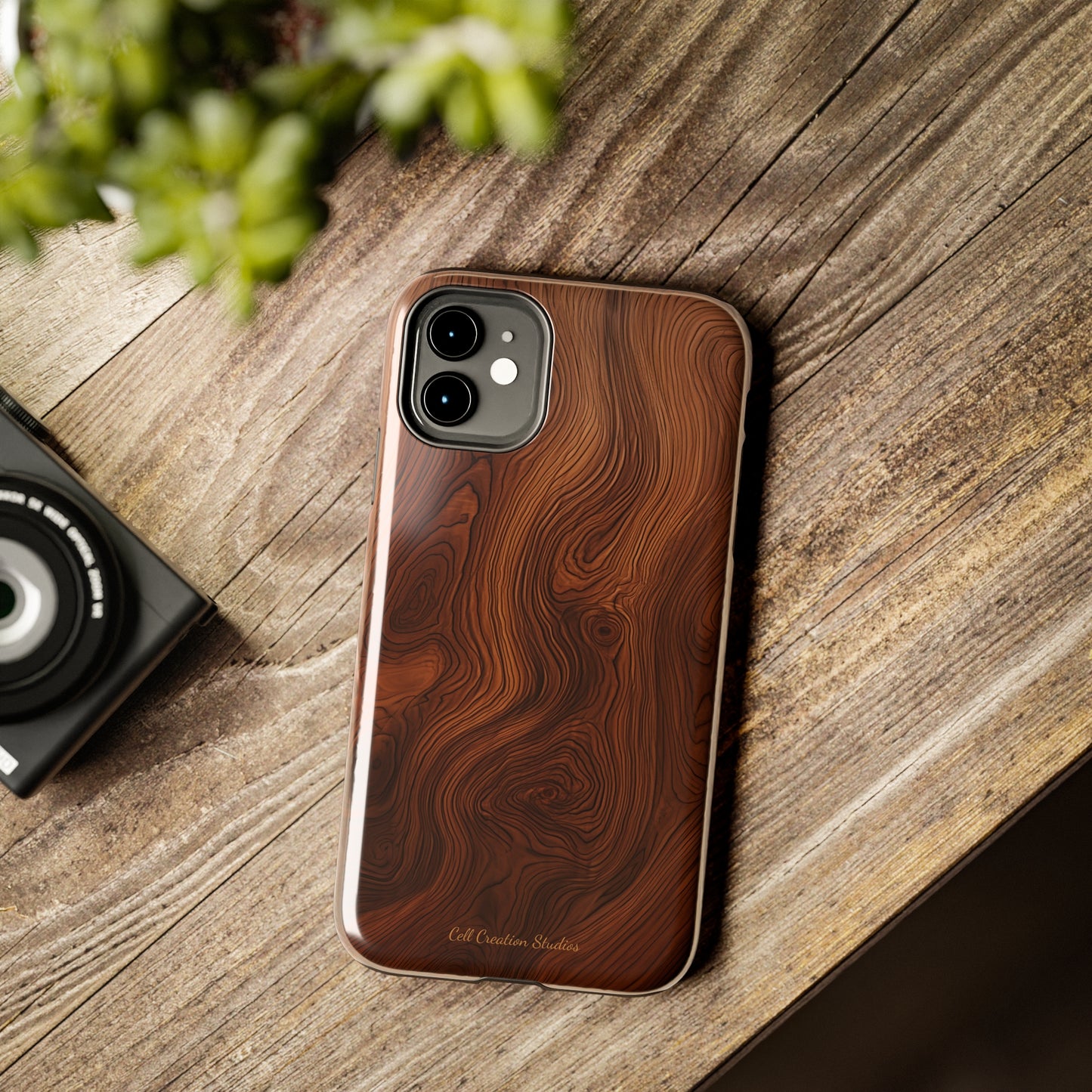 Introducing the "Natural Woodgrain" Cell Phone Case – Embrace Organic Beauty with Wood Pattern Design -Tough Phone Cases