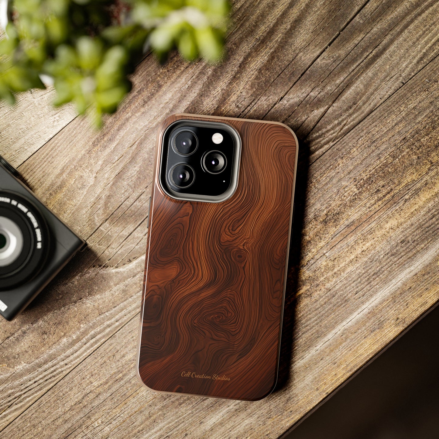 Introducing the "Natural Woodgrain" Cell Phone Case – Embrace Organic Beauty with Wood Pattern Design -Tough Phone Cases