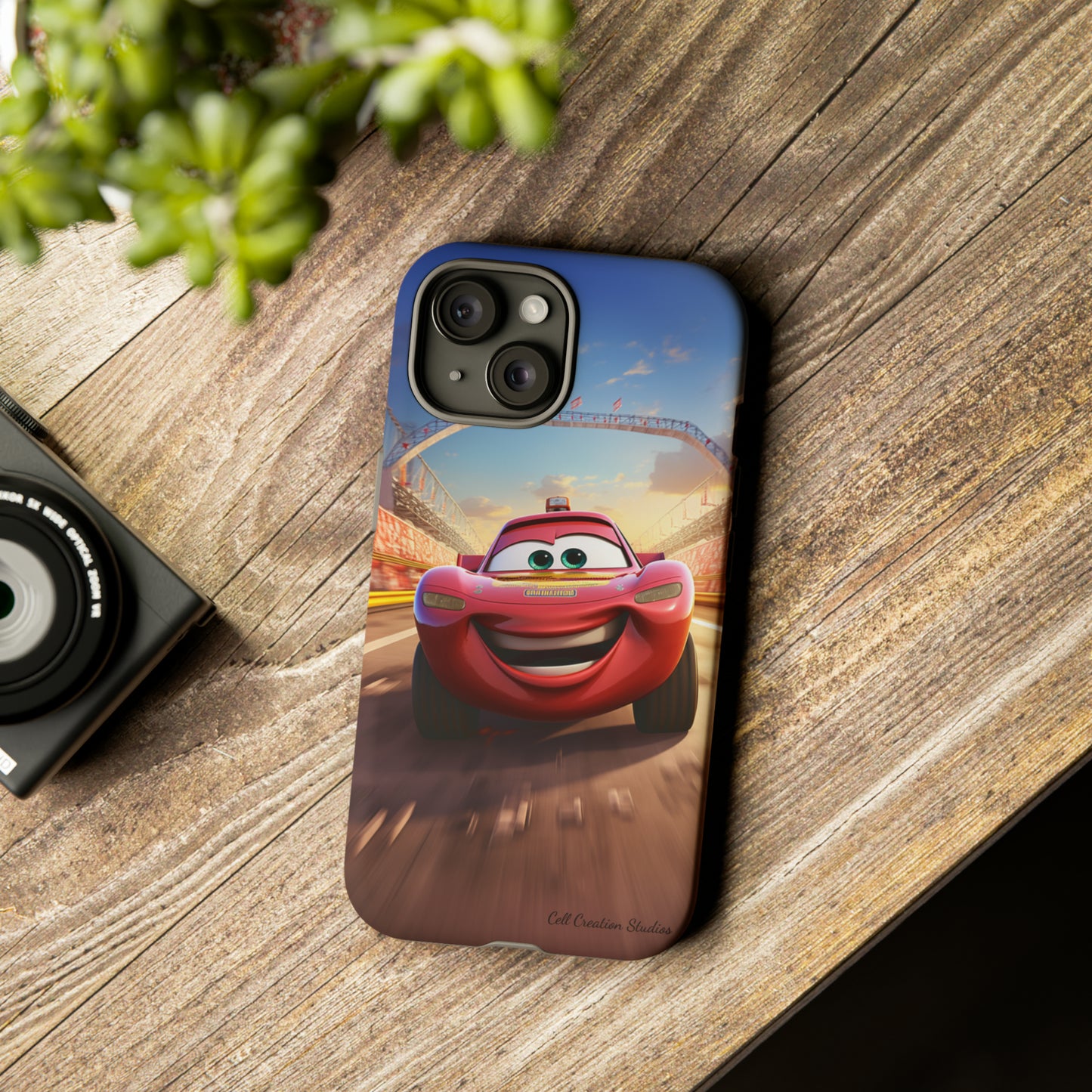 The "Smiling Red Racer" Phone Case -Tough Cases