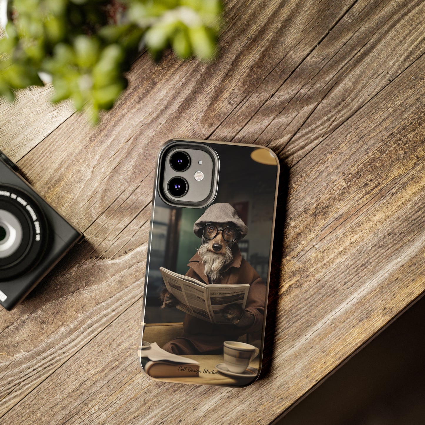 Introducing the "Canine Scholar" Cell Phone Case – Where Canine Meets Wisdom. -Tough Phone Cases