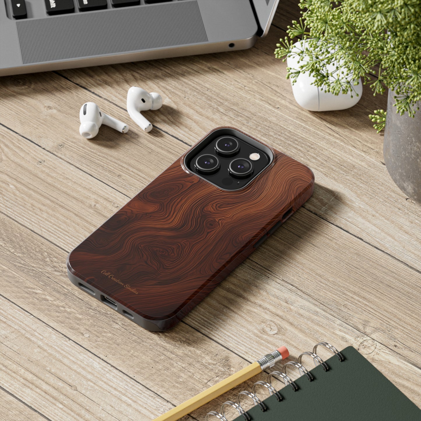 Introducing the "Natural Woodgrain" Cell Phone Case – Embrace Organic Beauty with Wood Pattern Design -Tough Phone Cases