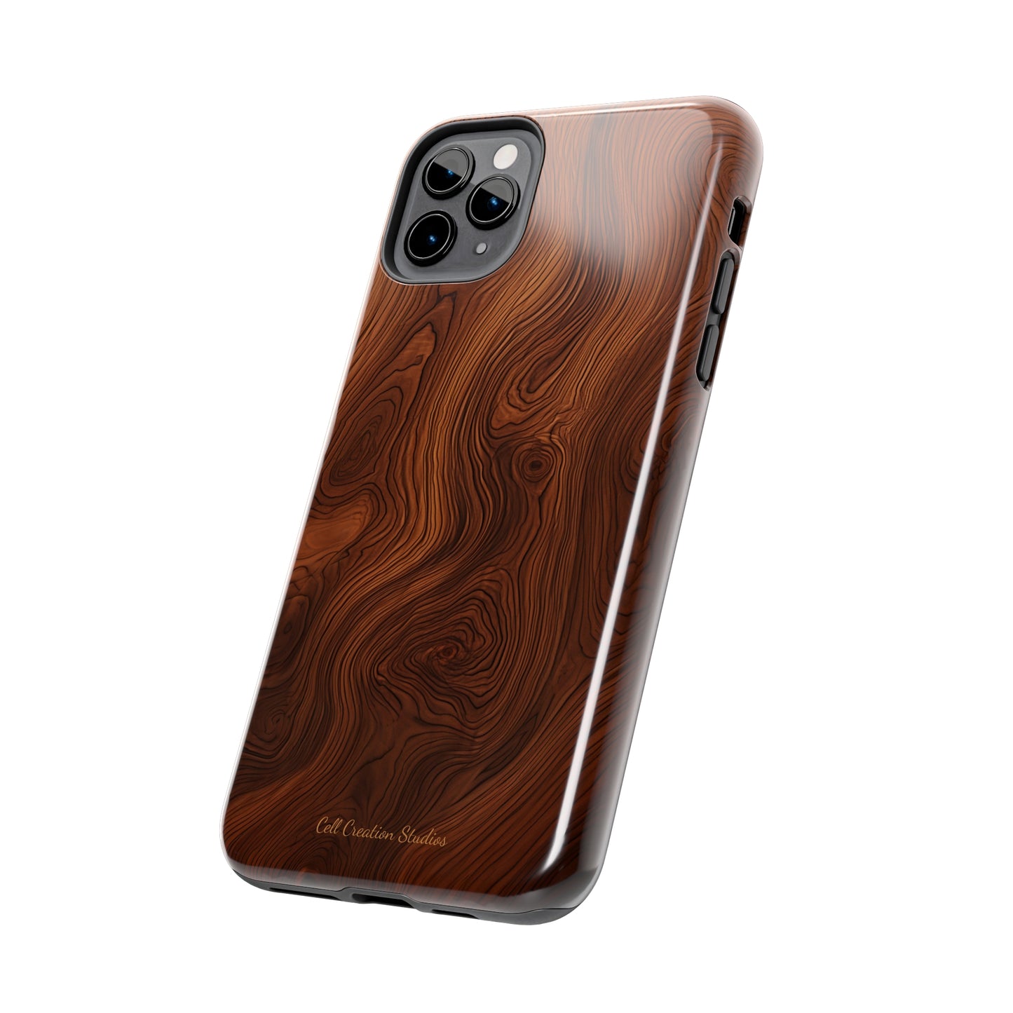 Introducing the "Natural Woodgrain" Cell Phone Case – Embrace Organic Beauty with Wood Pattern Design -Tough Phone Cases