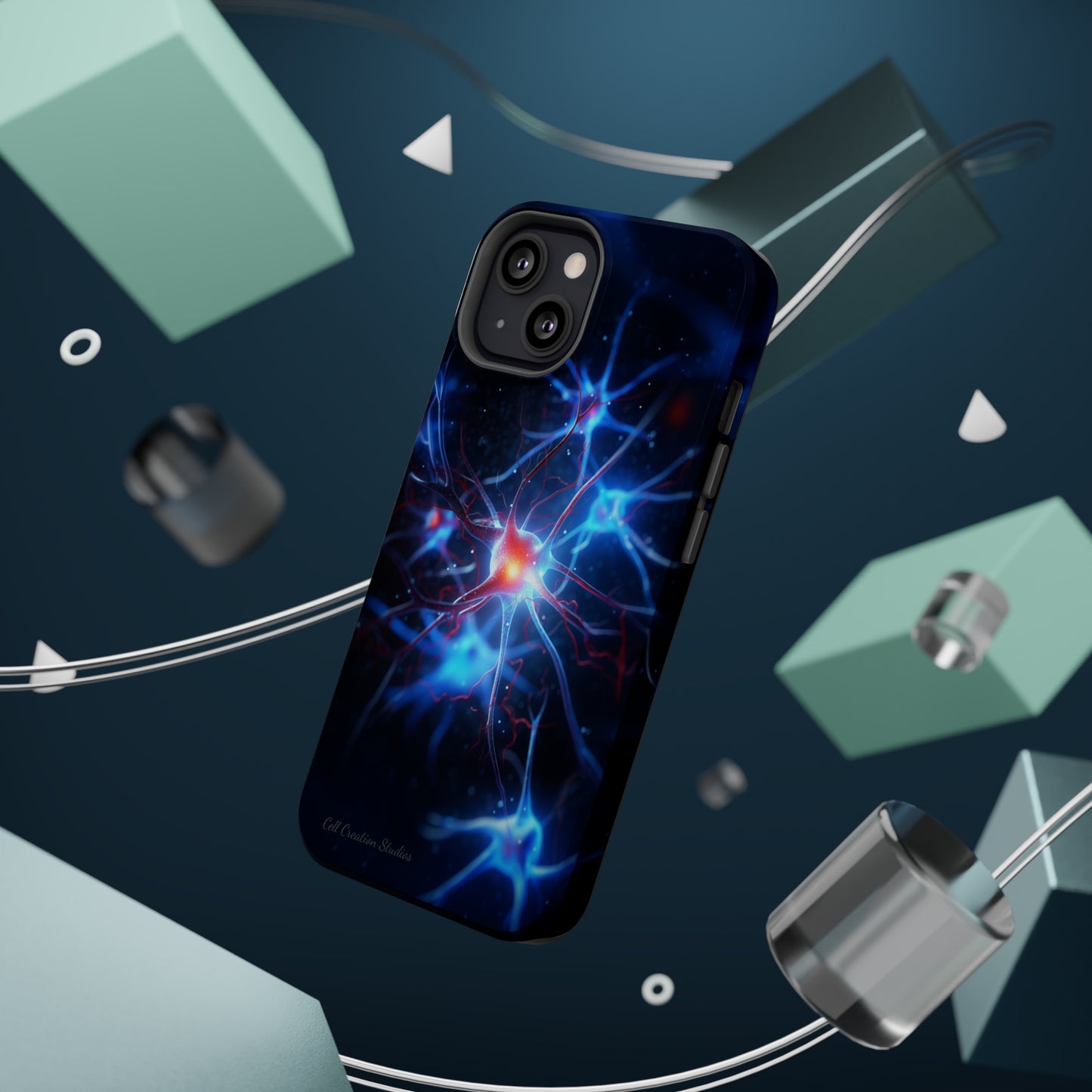 Introducing the "Neural Nexus" Cell Phone Case – Illuminate the Complexity Within! -MagSafe Tough Cases