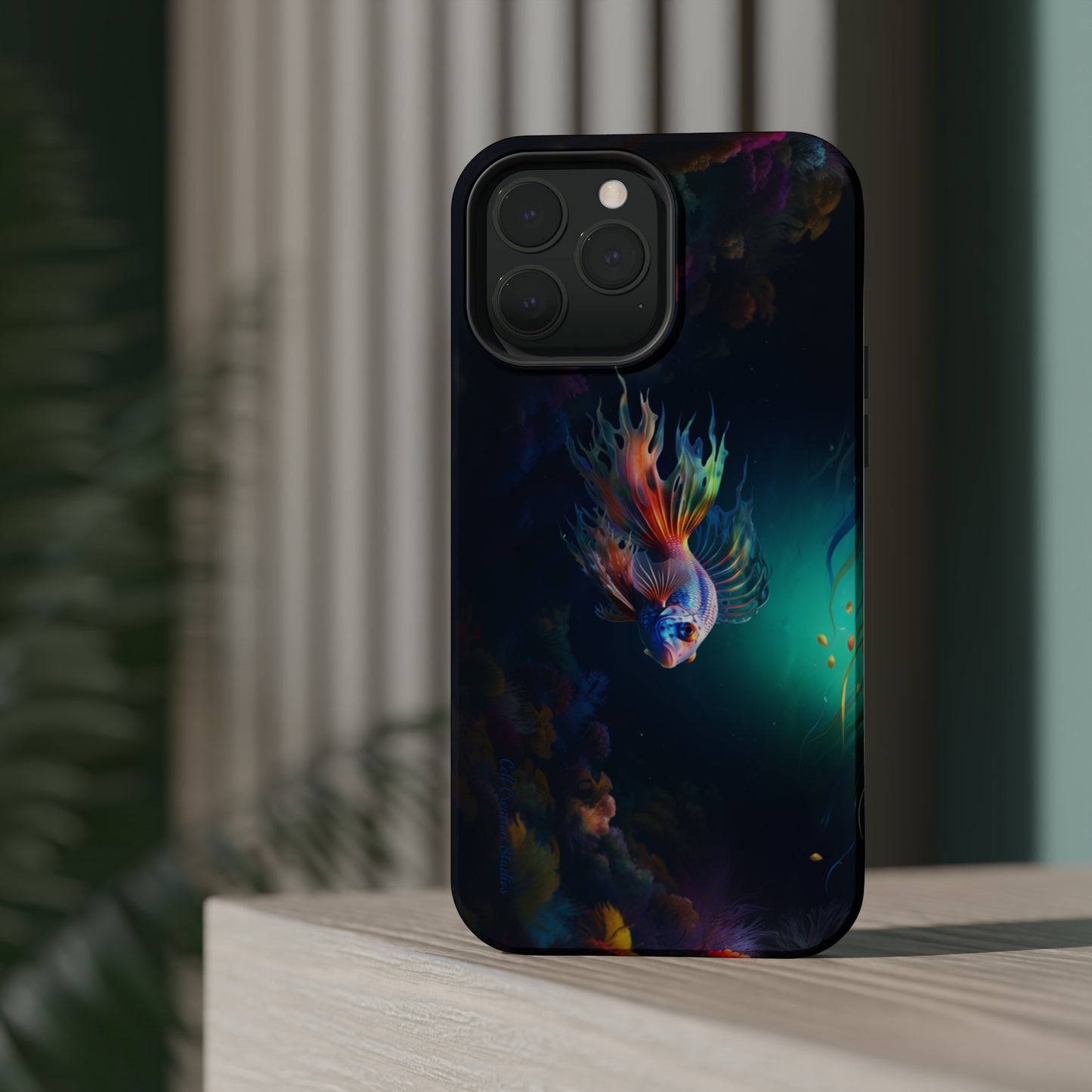 Introducing the "Aquatic Serenity" Cell Phone Case – Dive into Tranquil Waters! -MagSafe Tough Cases