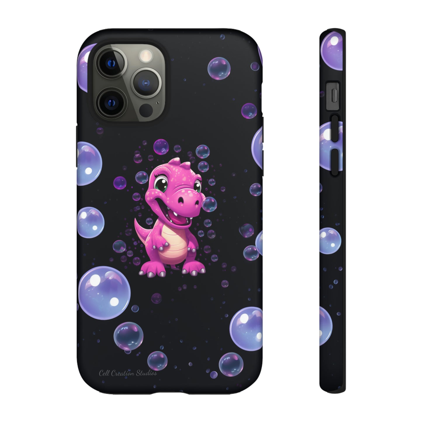"Dino Glam" Glitter Dinosaur Phone Case -Tough Cases
