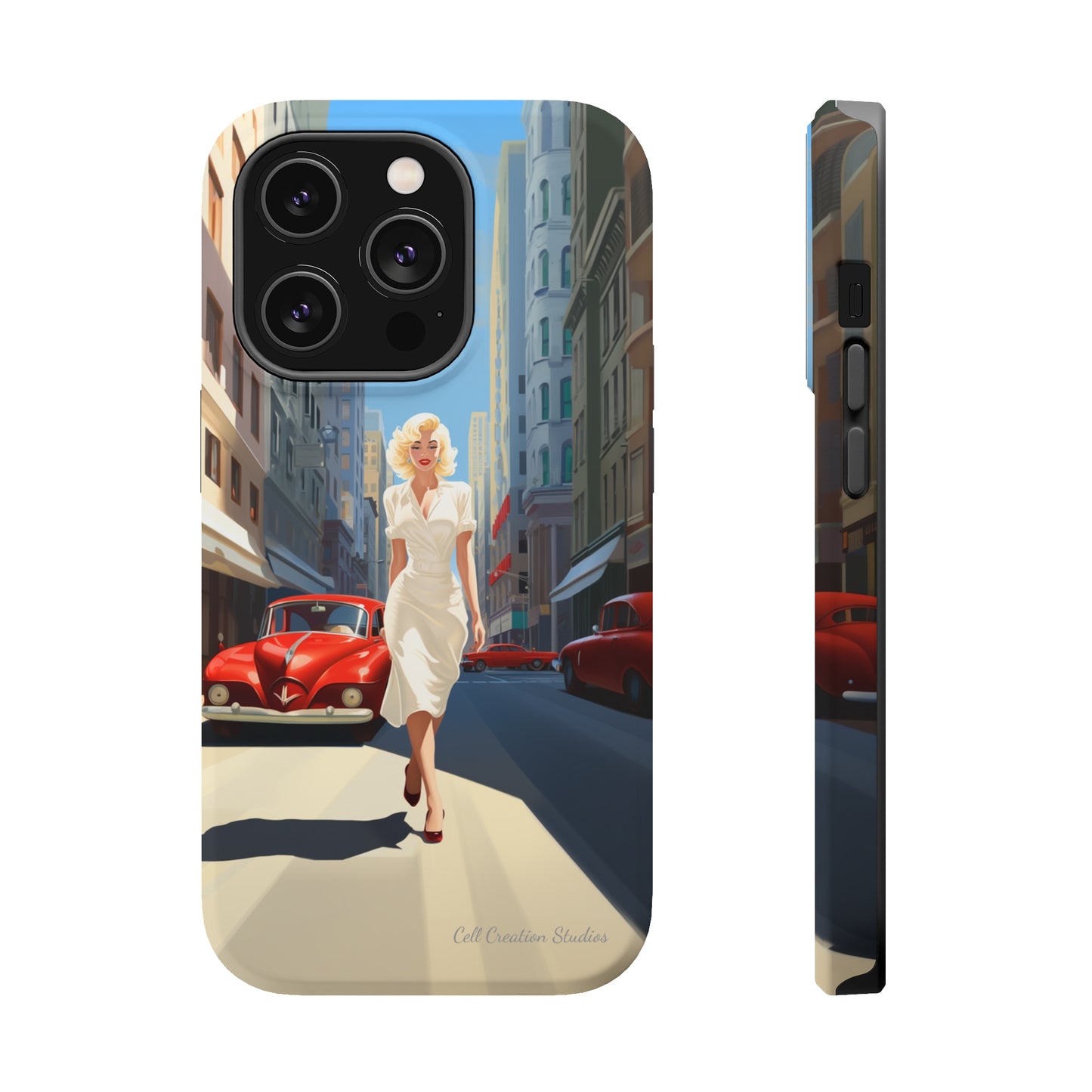 "City Stroll Glamour" Marilyn Monroe Phone Case -MagSafe Tough Cases