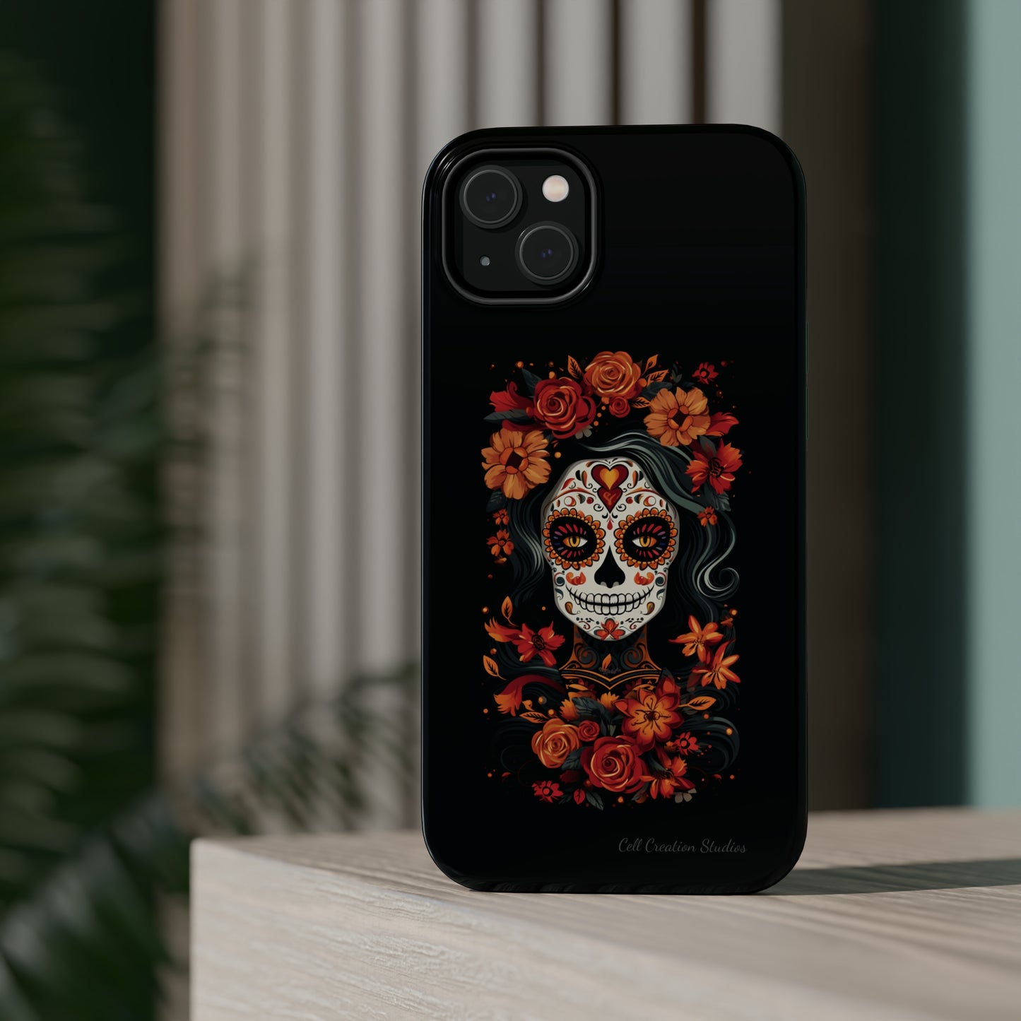 Introducing the "Day of the Dead Fiesta" Cell Phone Case – Celebrate Life in Style -MagSafe Tough Cases